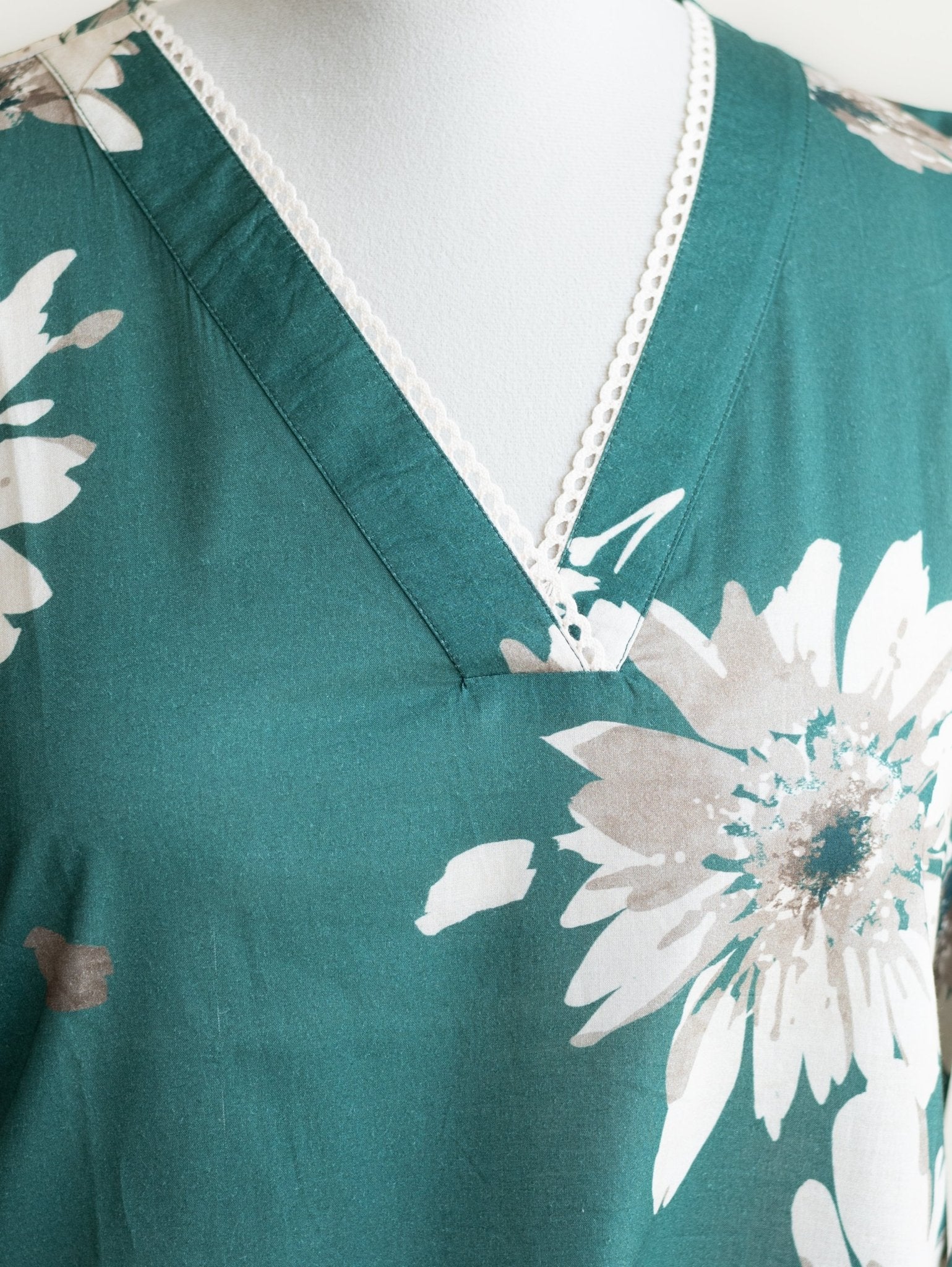 Dharshini Cotton Lawn Digital Print Straight Kurta - AINA