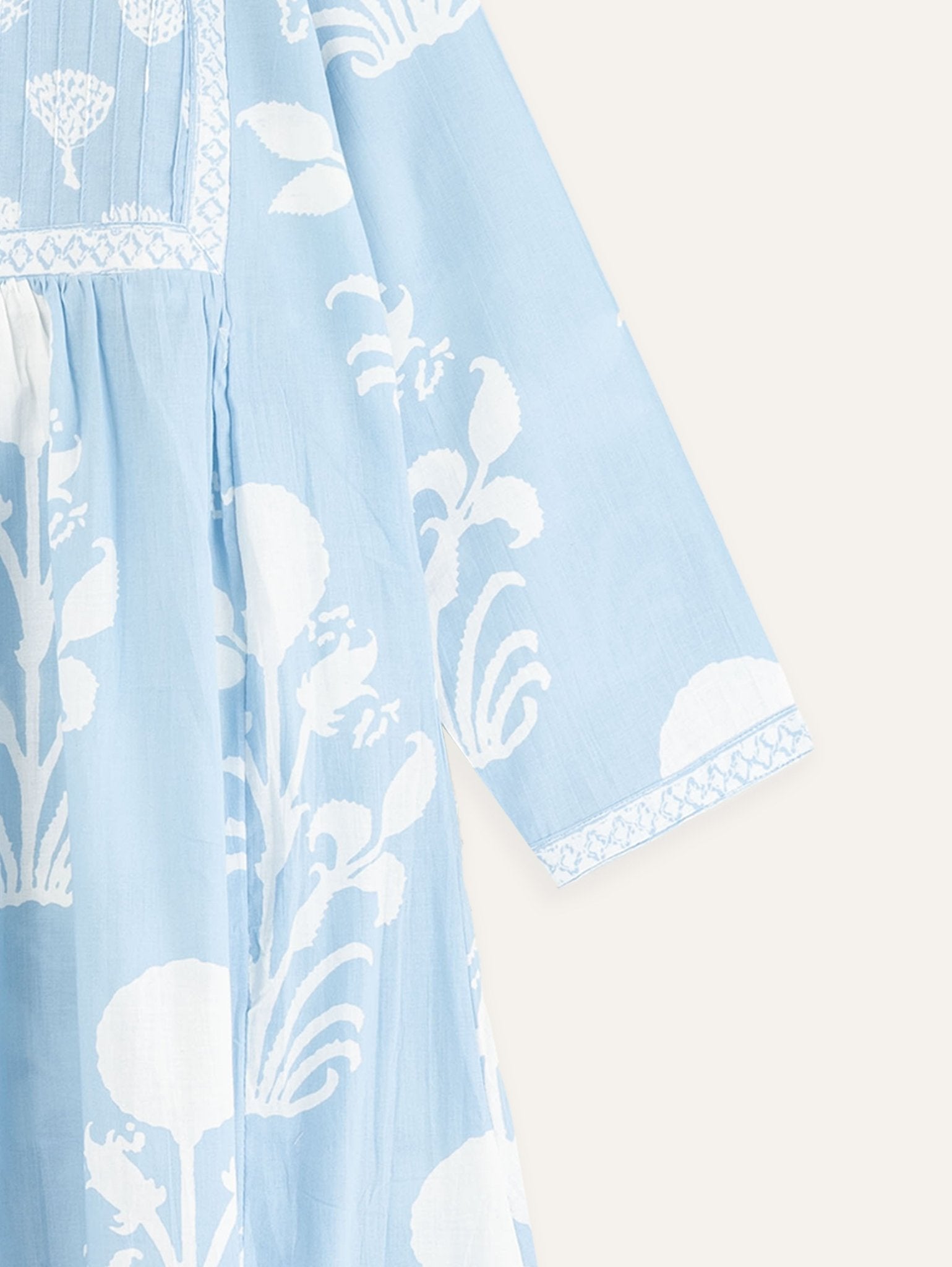 Duha Cotton Discharge Printed A - Line Kurta - AINA