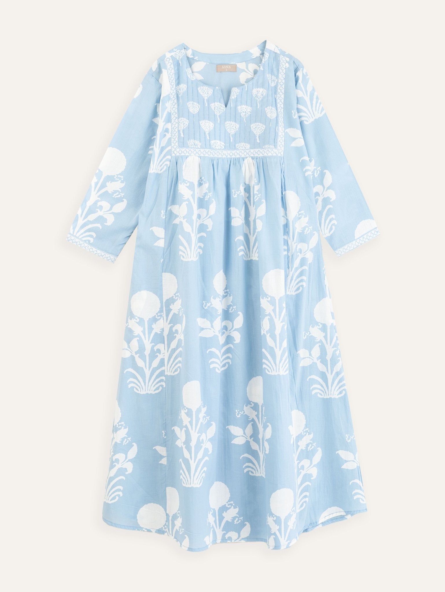 Duha Cotton Discharge Printed A - Line Kurta - AINA