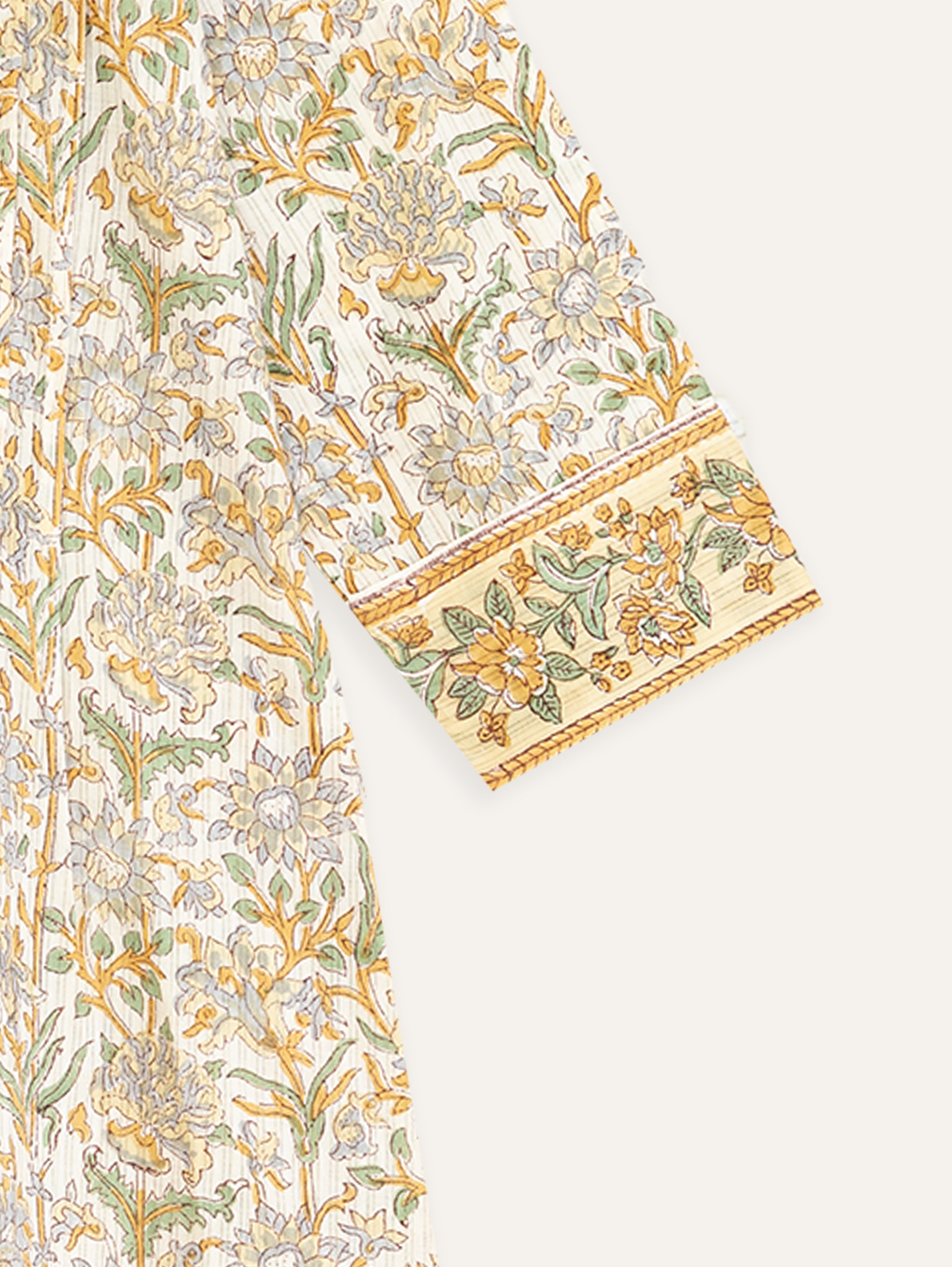 Mrunal Cotton Block Printed A-Line Kurta