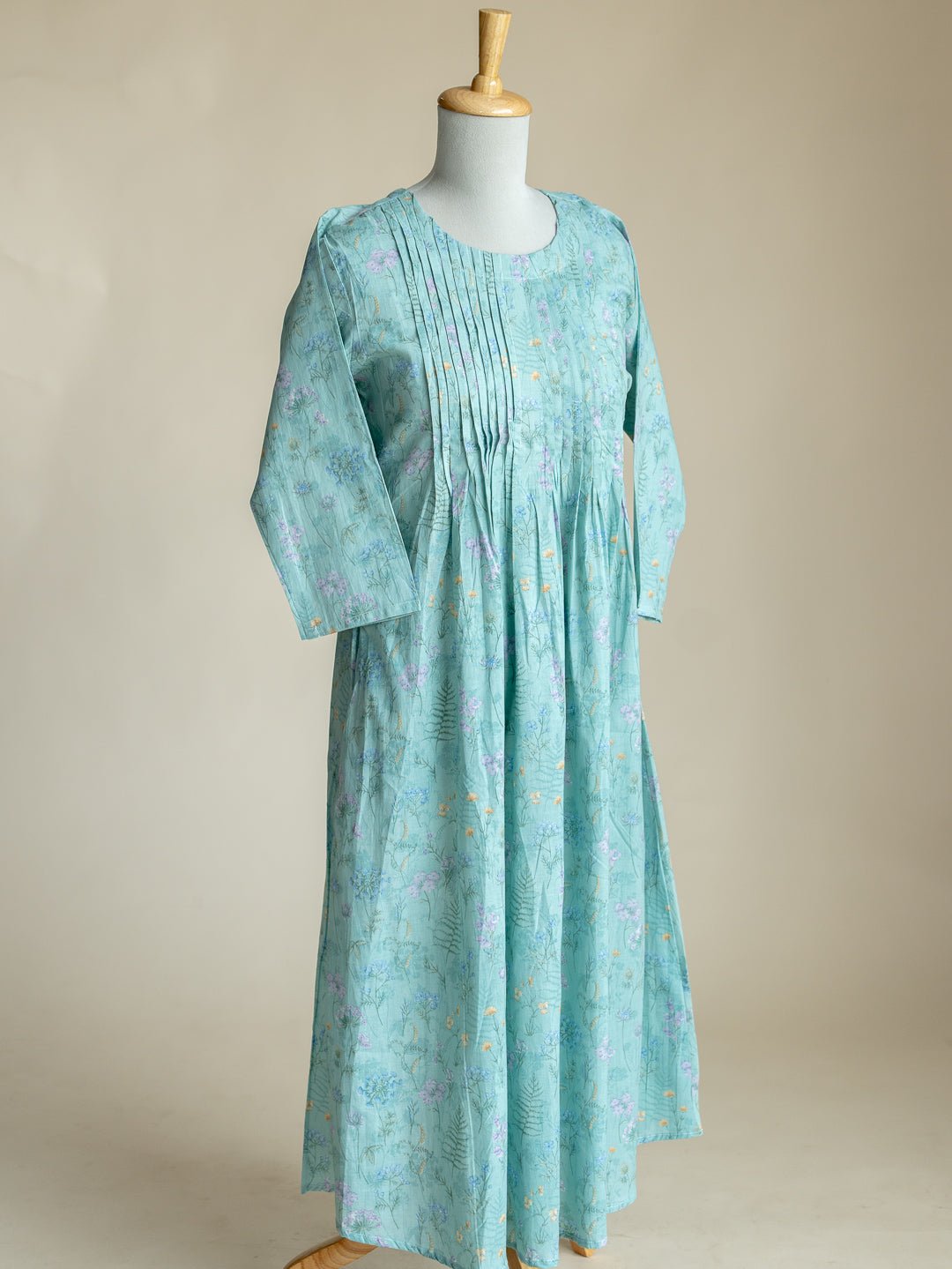 Farzeen Cotton Digital Printed A - Line Kurta - AINA