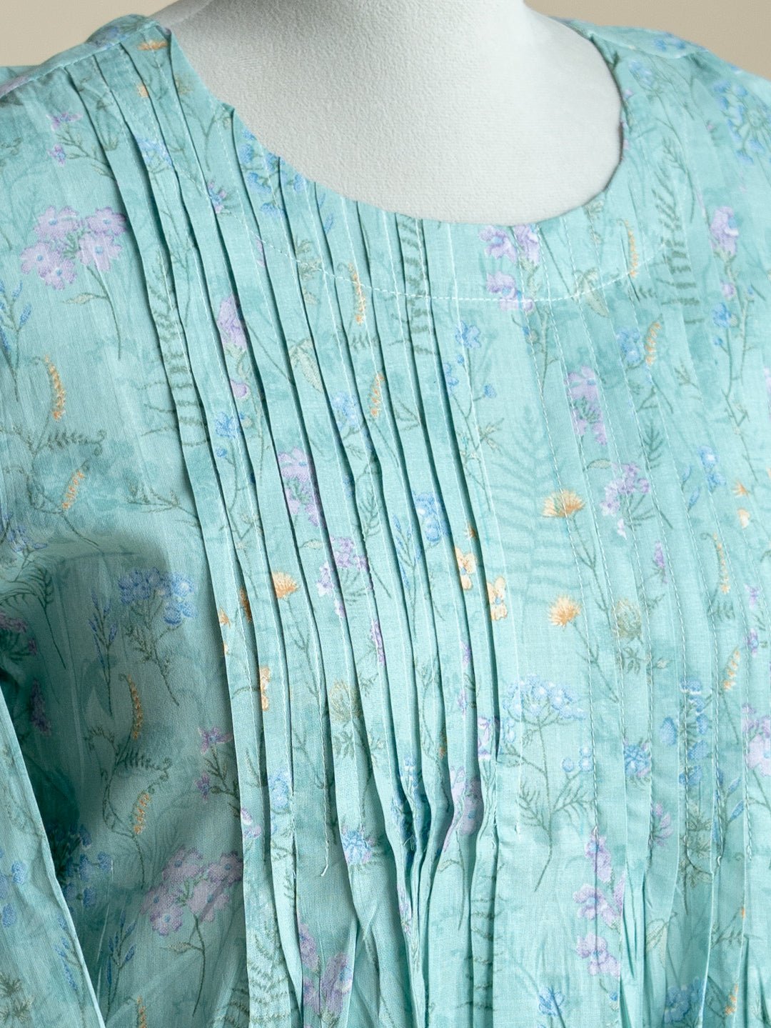 Farzeen Cotton Digital Printed A - Line Kurta - AINA