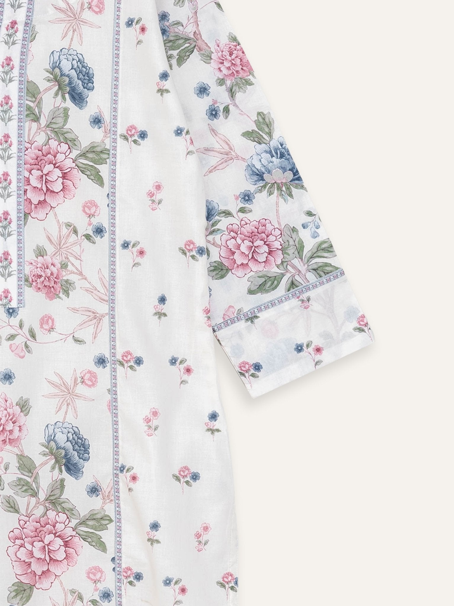 Fathima Cotton Digital Printed Straight Kurta - AINA