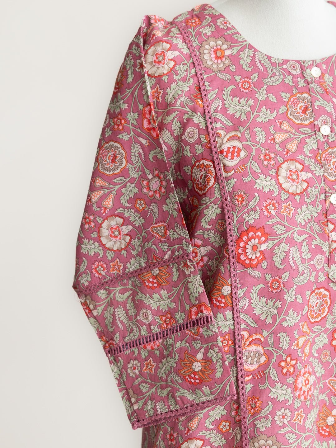 Fida Cotton Printed Straight Kurta - AINA