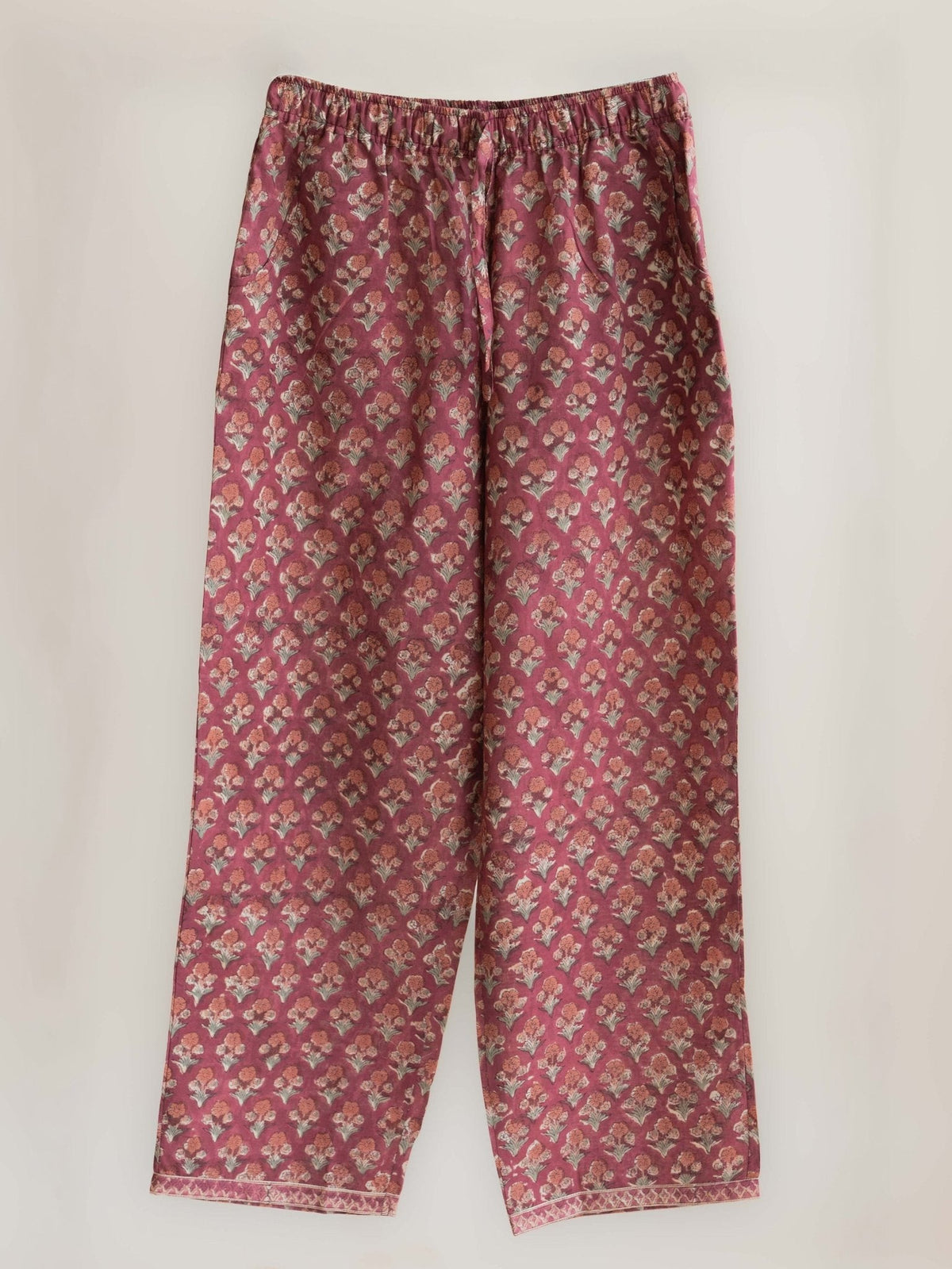 Haima Cotton Block Printed Palazzo - AINA