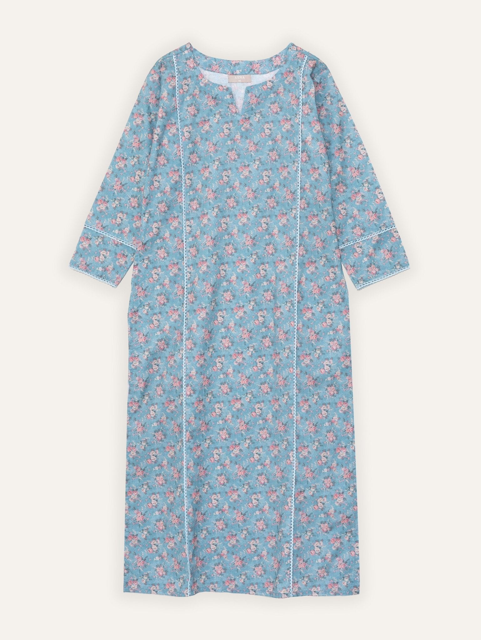 Hajra Cotton Lawn Digital Print Straight Kurta - AINA