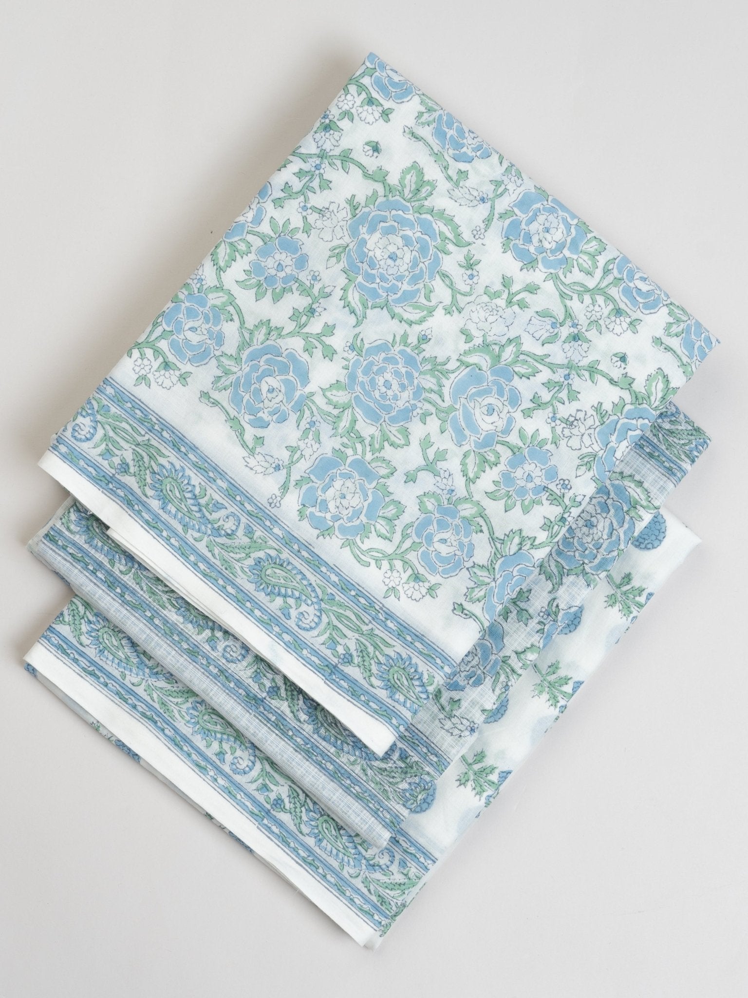 Harsha Cotton Block Printed Unstitched Suit Set - 3 Piece - AINA