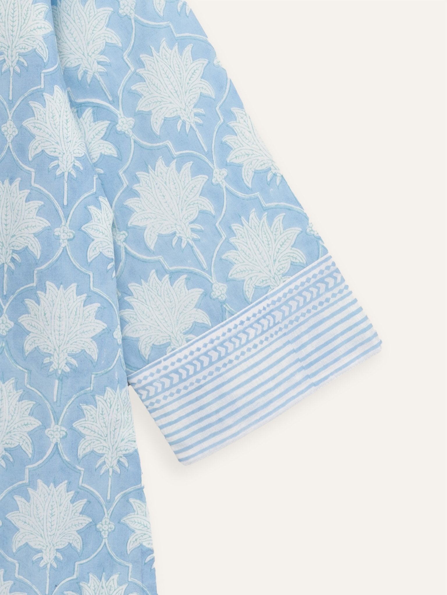 Hashna Cotton Block Printed Straight Kurta - AINA