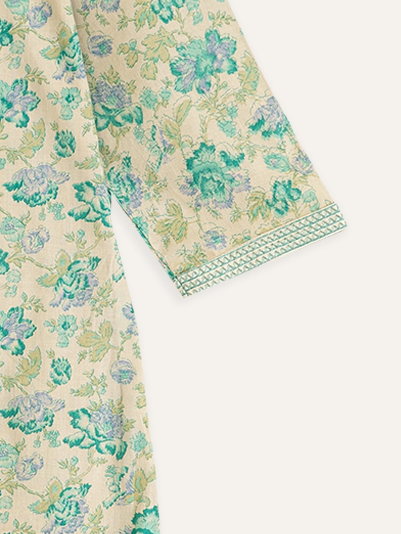 Hasvika Cotton Printed Straight Kurta - AINA