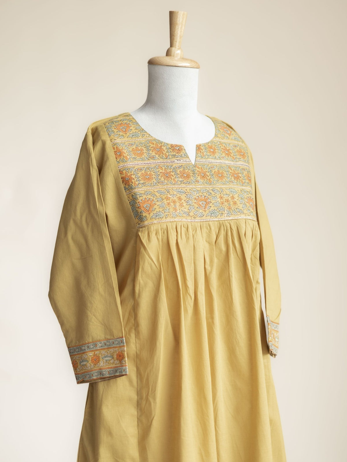 Isya Cotton Plain A-Line Kurta - AINA
