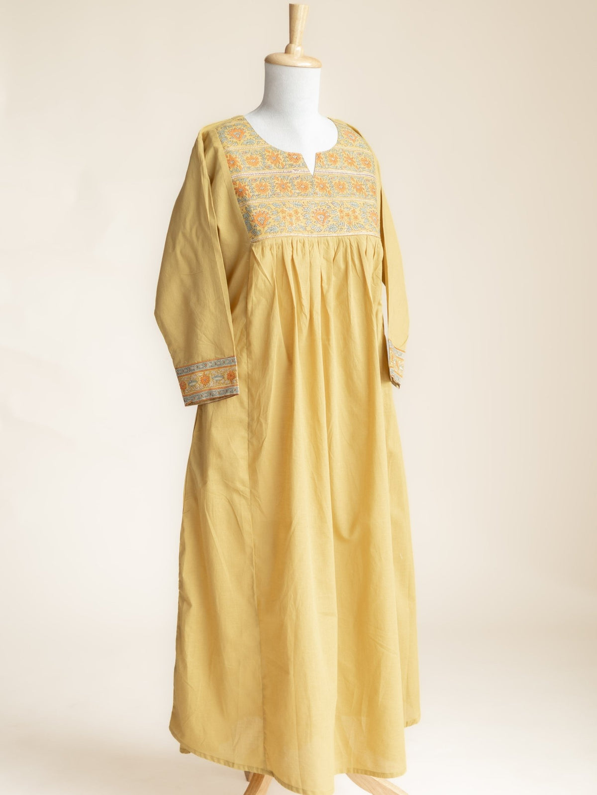 Isya Cotton Plain A-Line Kurta - AINA