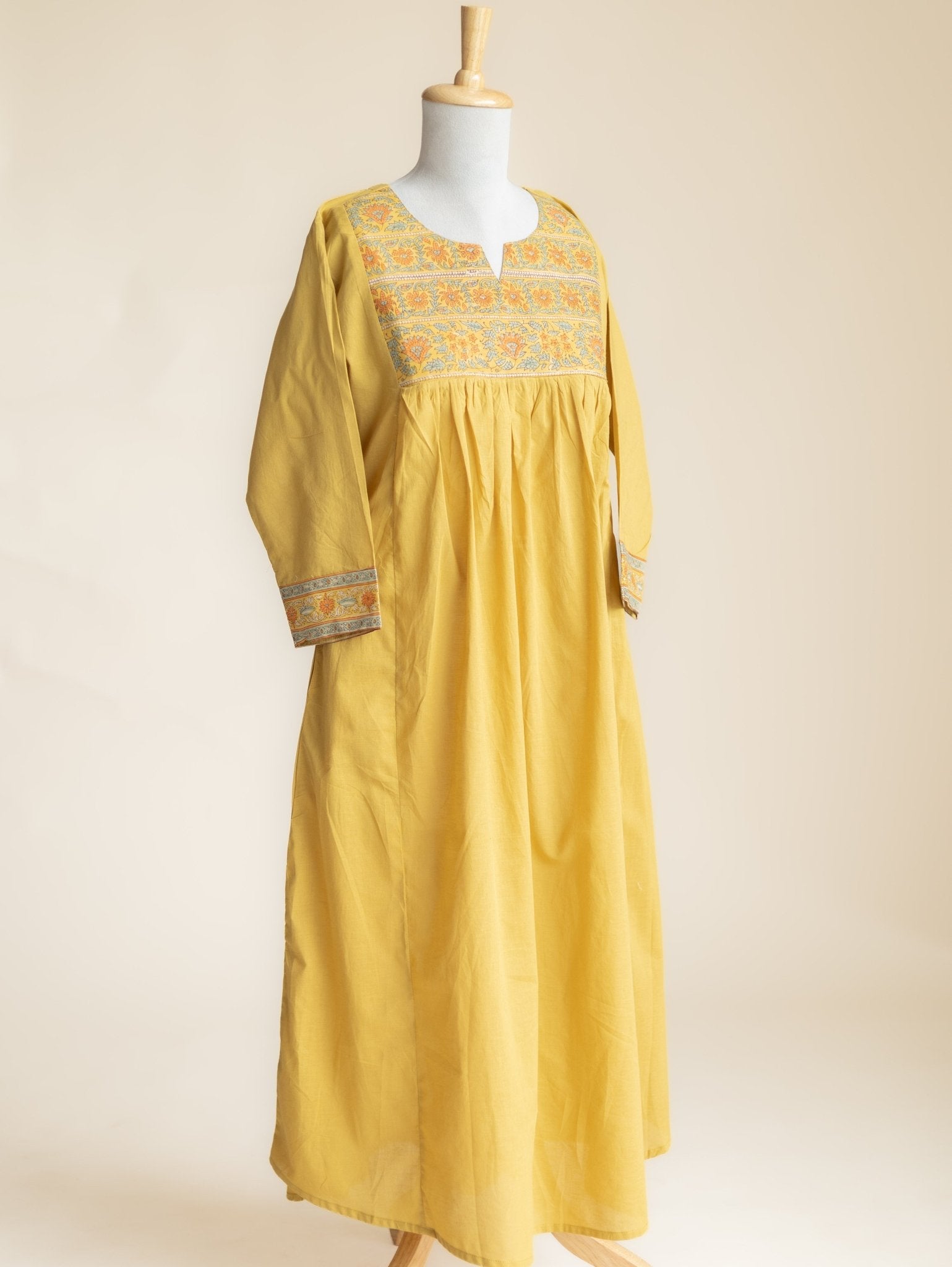 Isya Cotton Plain A-Line Kurta - AINA