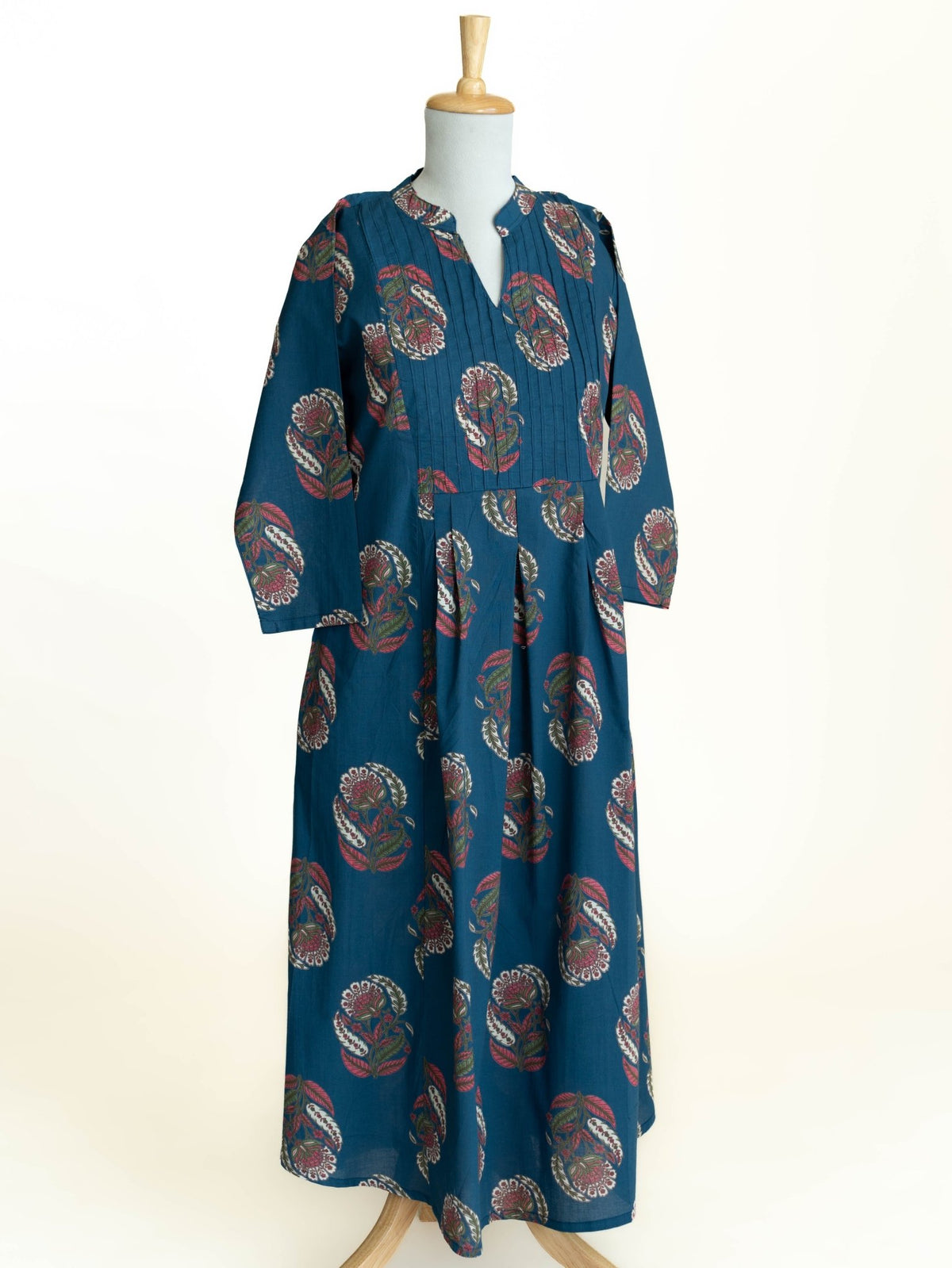 Ivara Cotton Printed A-Line Kurta - AINA