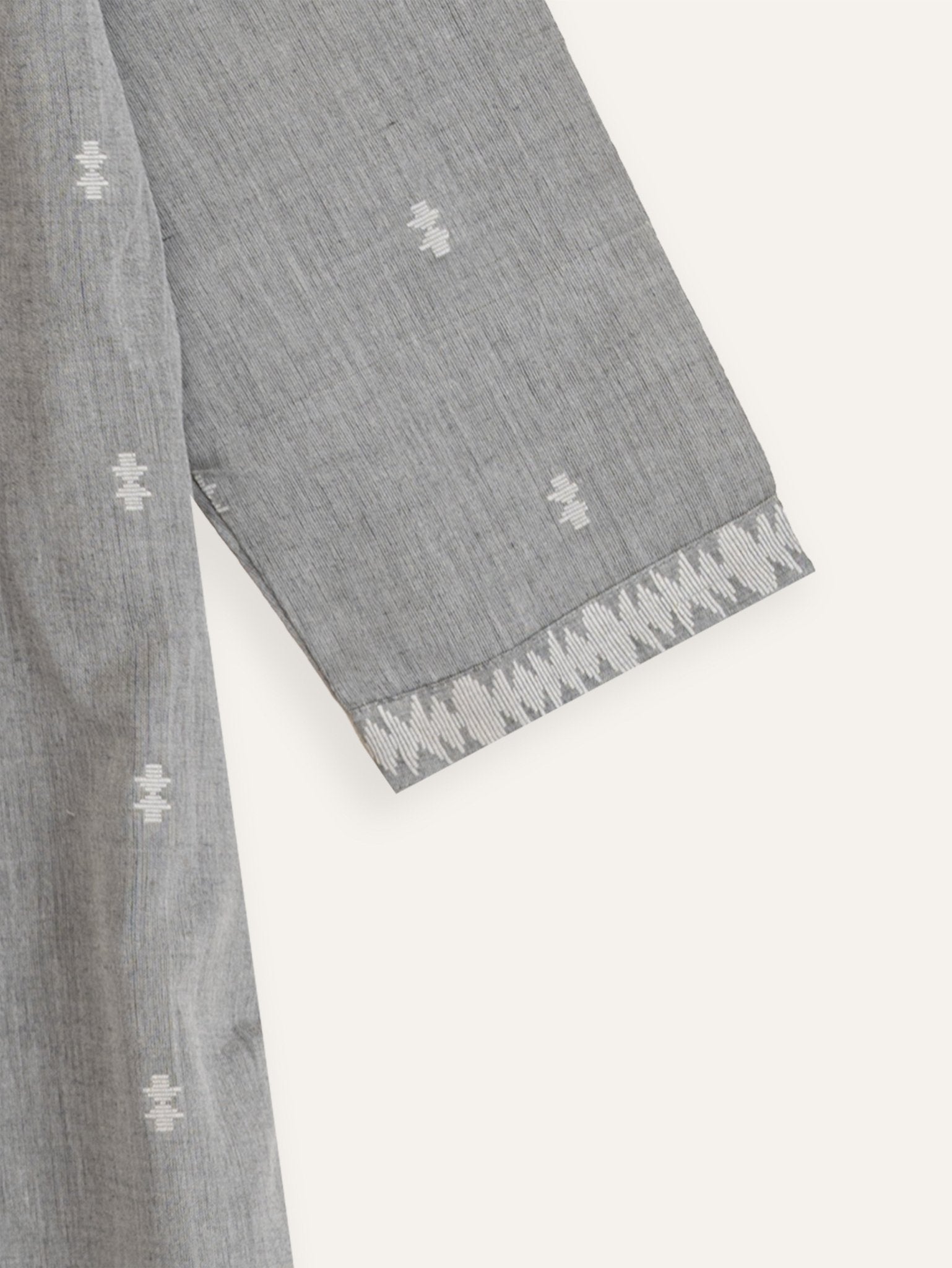 Jane Cotton Jamdani A - Line Kurta - AINA