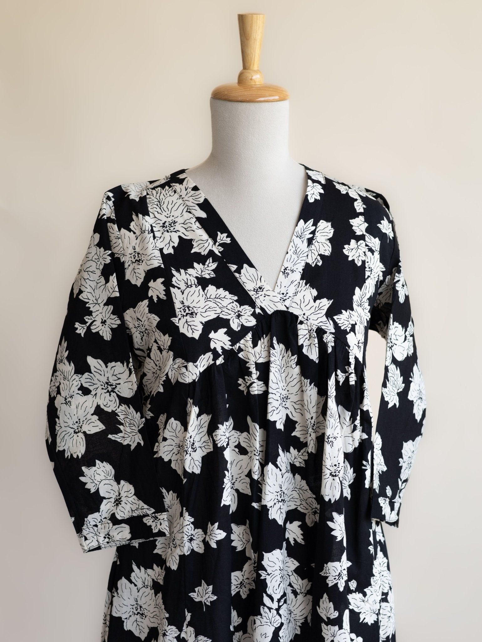 Kaira Cotton Printed A - Line Kurta - AINA