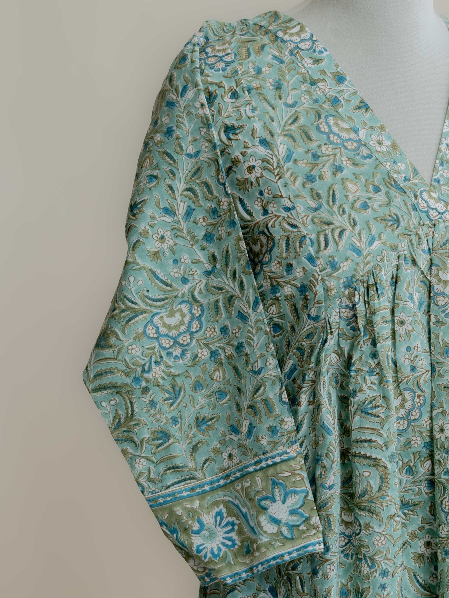 Kamya Cotton Block Printed A - Line Kurta - AINA