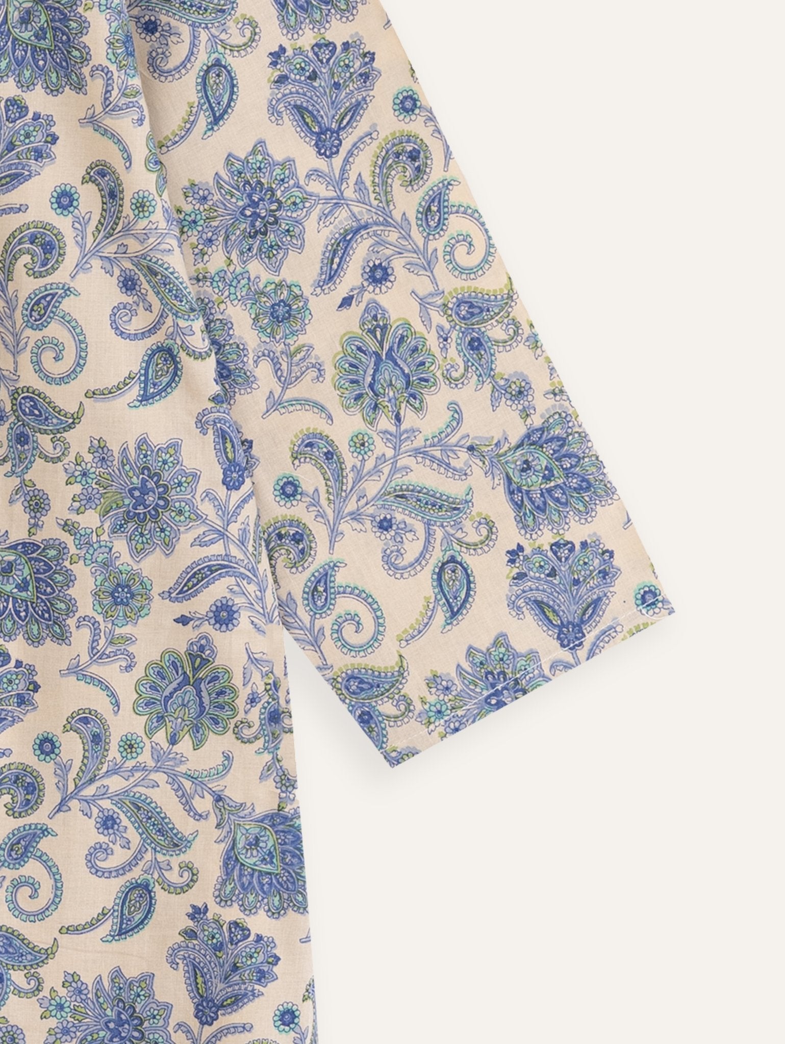 Kanishka Cotton Printed Straight Kurta - AINA
