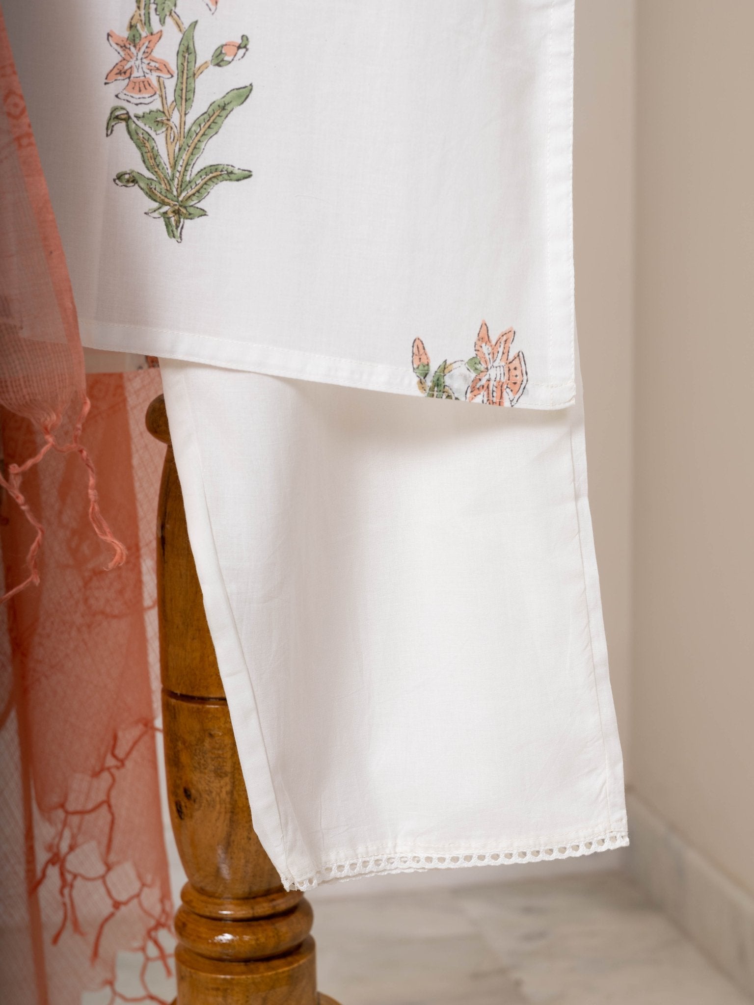 Kripa Cotton Block Printed Kurta Set - AINA