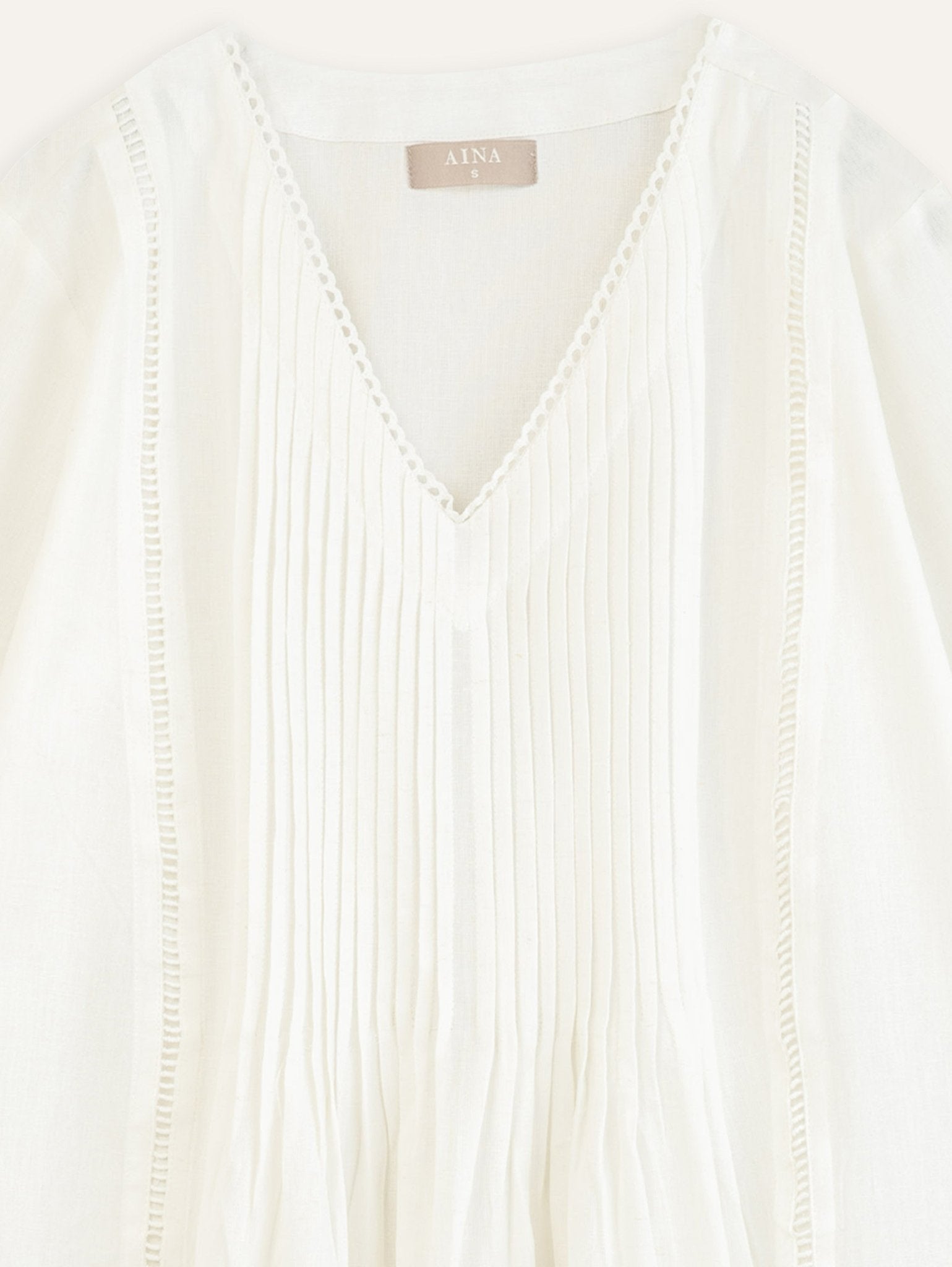 Kripali Cotton Flax Embroidered A Line Kurta - AINA