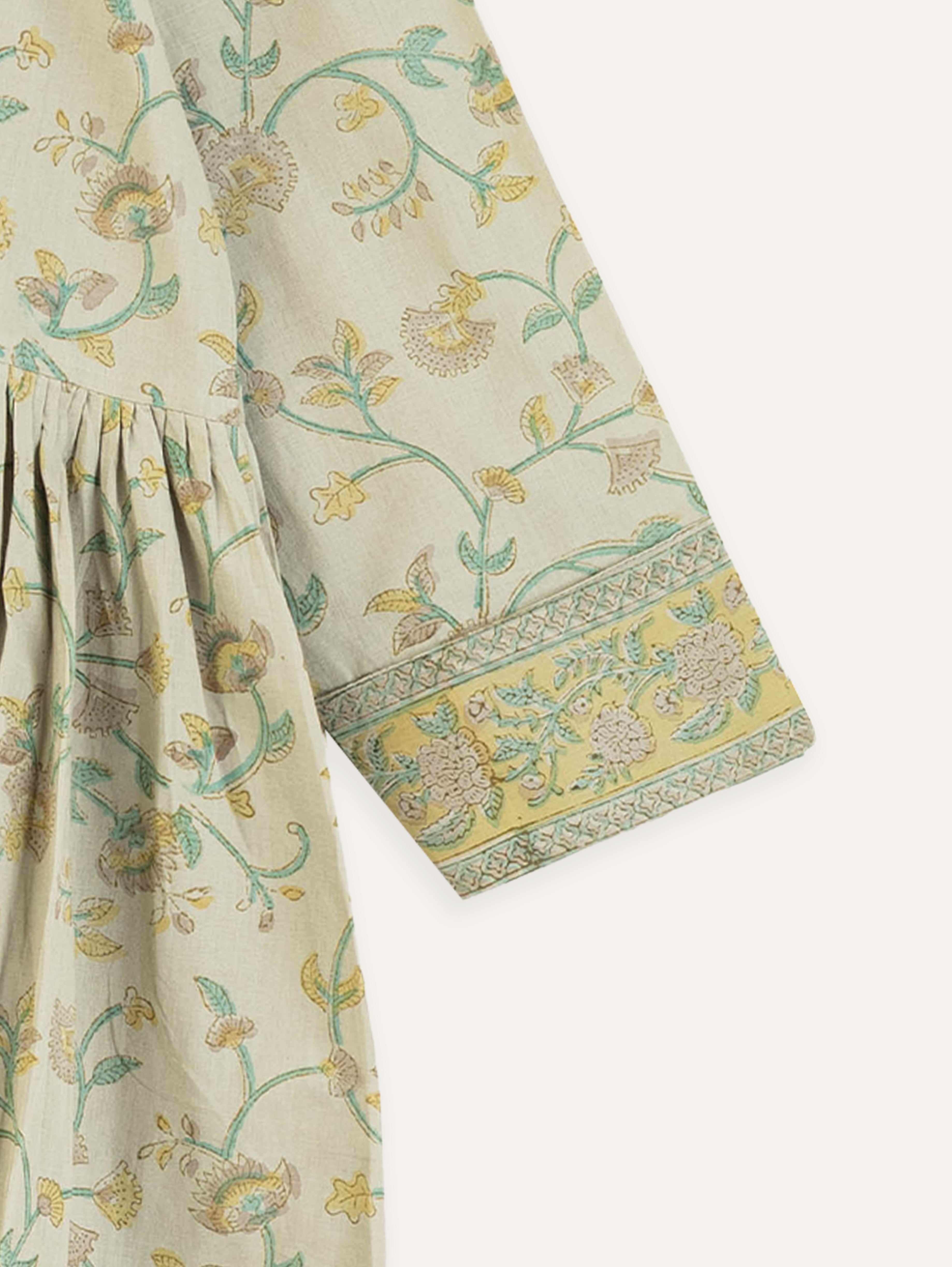 Navaneetha Cotton Block Printed A-Line Kurta