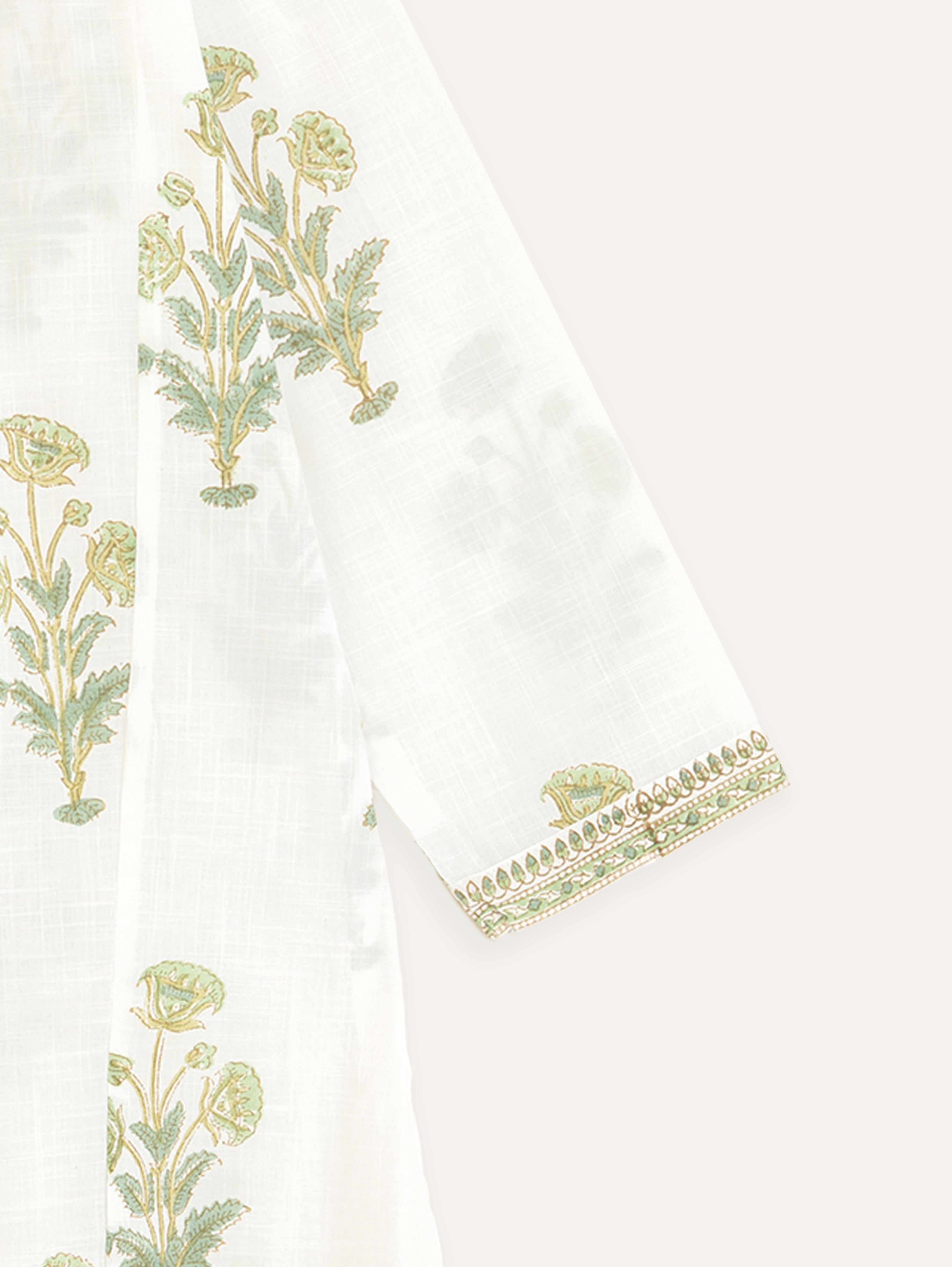 Lahza Cotton Slub A Line Kurta