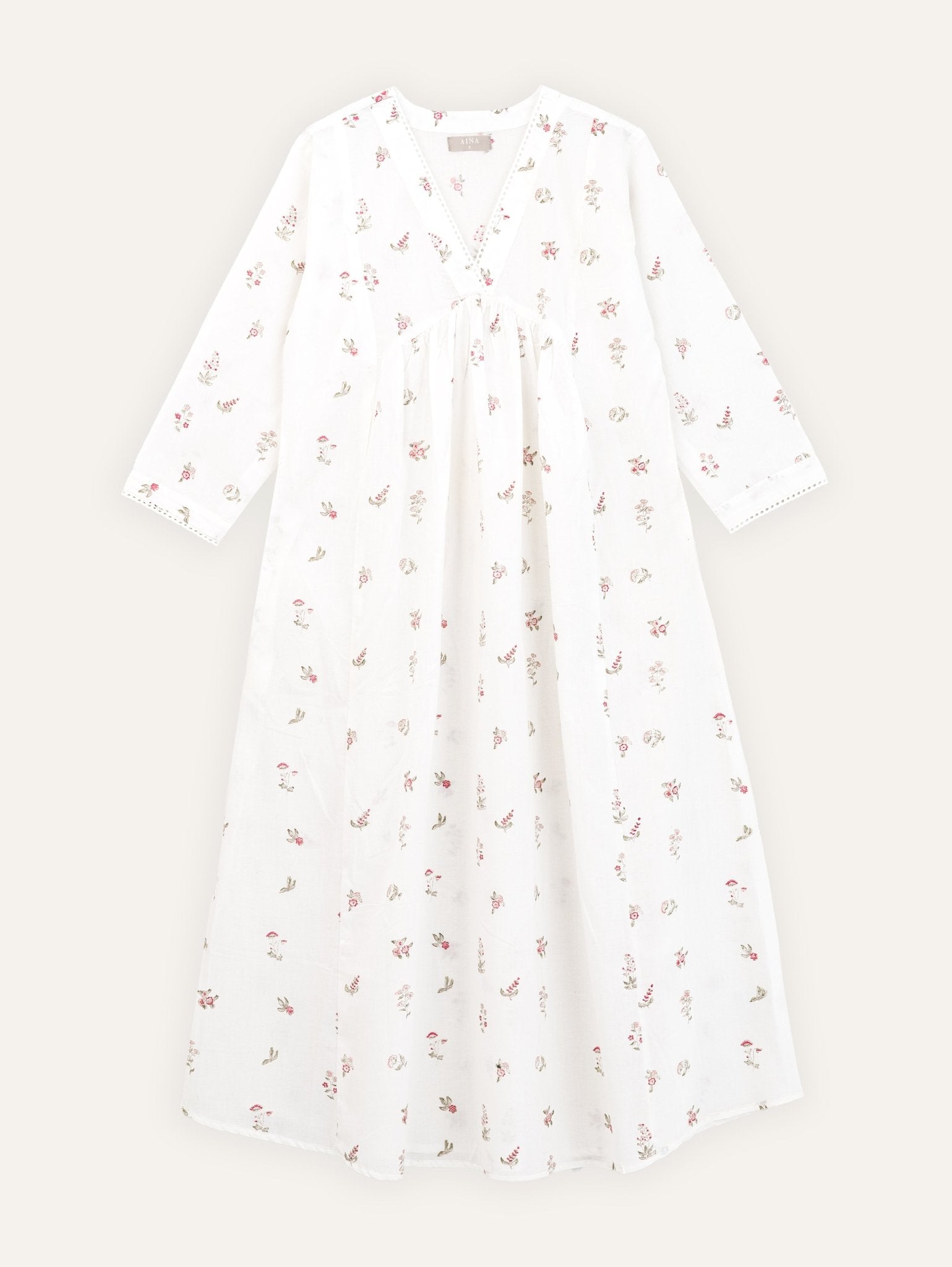 Maanvi Cotton Block Printed A - Line Kurta - AINA