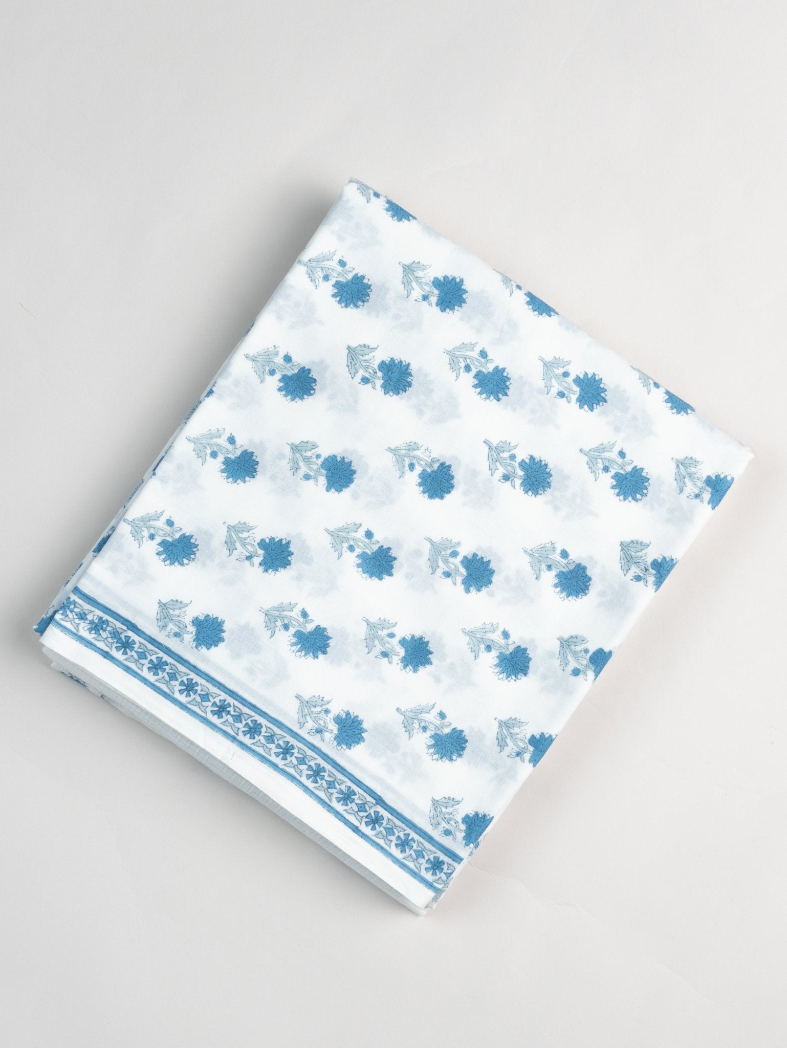 Maya Cotton Block Printed Unstitched Suit Set - 3 Piece - AINA