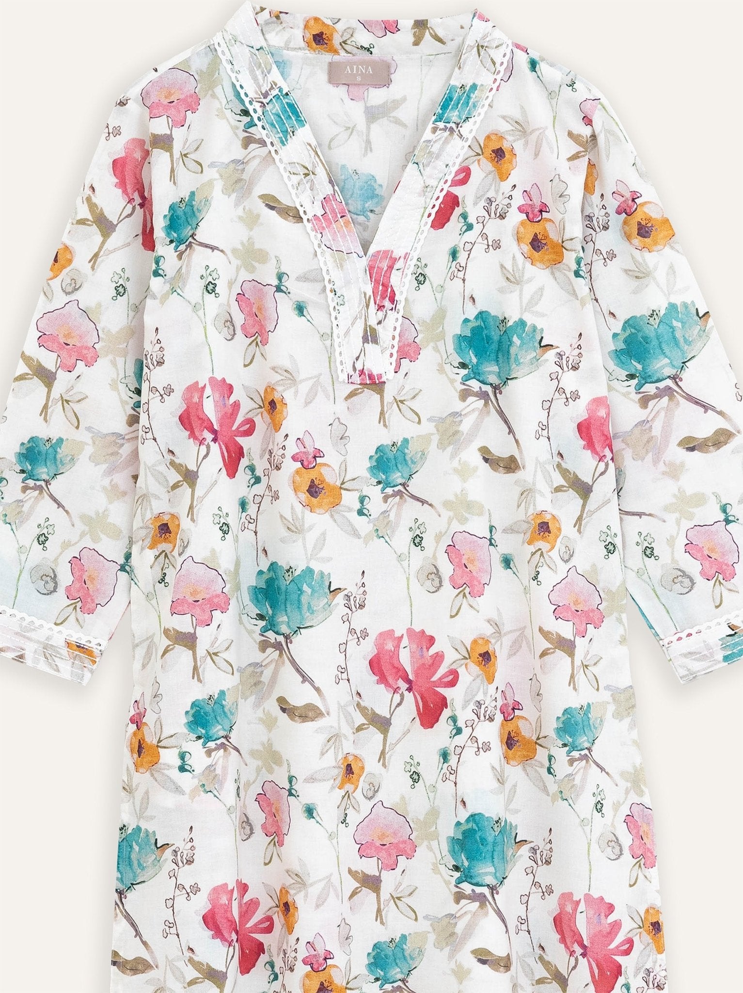 Mehreen Cotton Digital Print Straight Kurta - AINA
