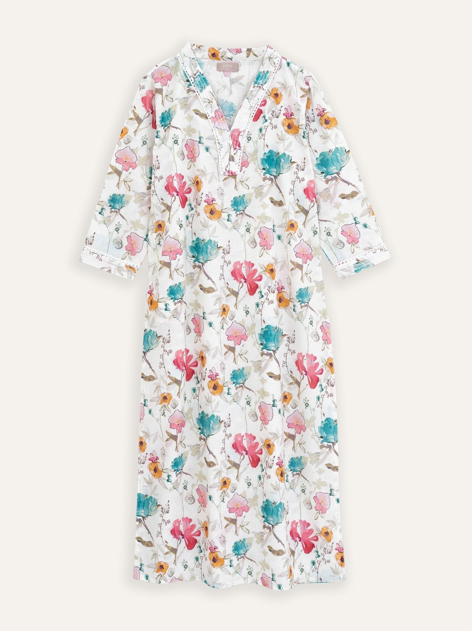 Mehreen Cotton Digital Print Straight Kurta - AINA