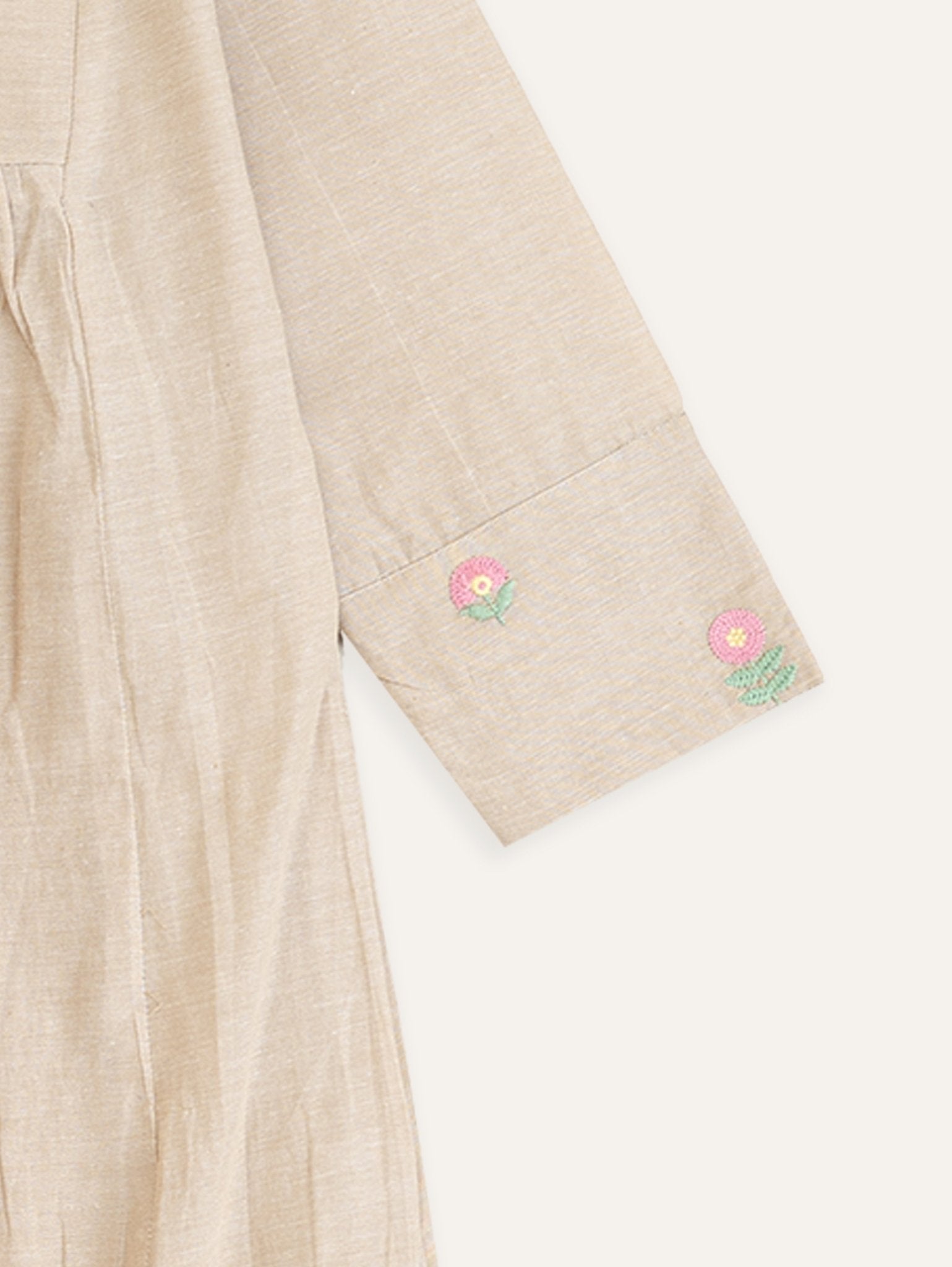 Nadhiya Cotton Embroidered A - Line Kurta - AINA