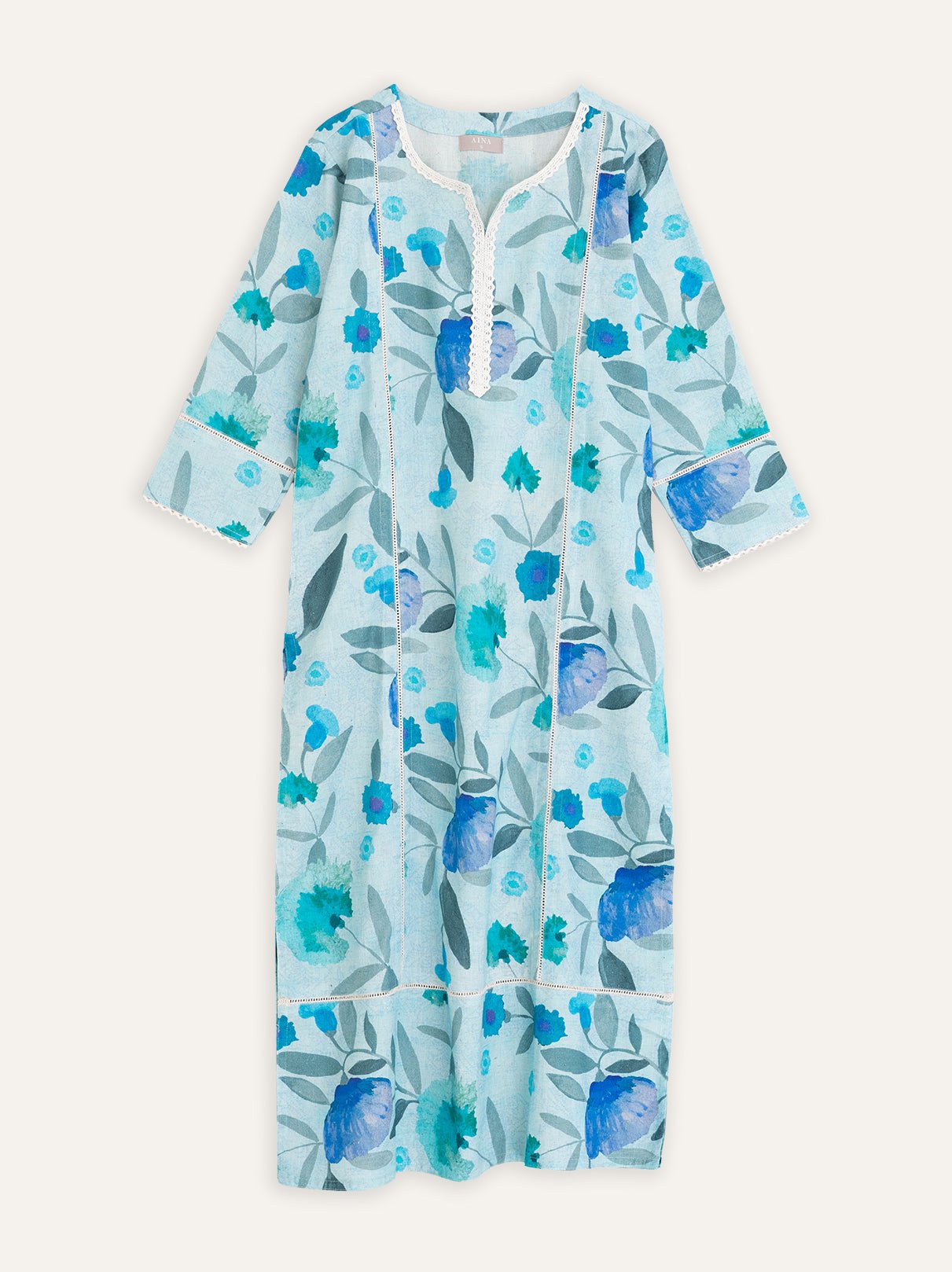 Nafisa Cotton Digital Printed Straight Kurta - AINA