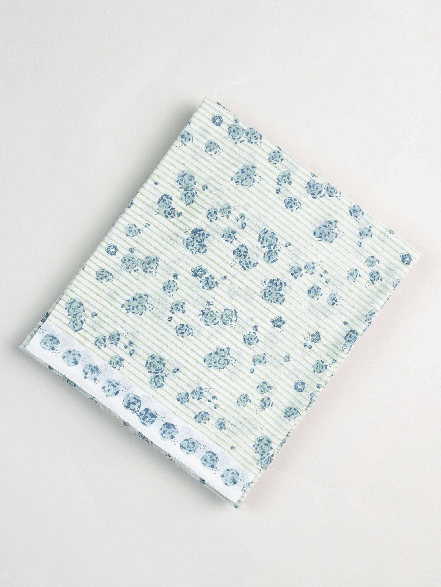 Nagma Cotton Block Printed Unstitched Suit Set - 3 Piece - AINA