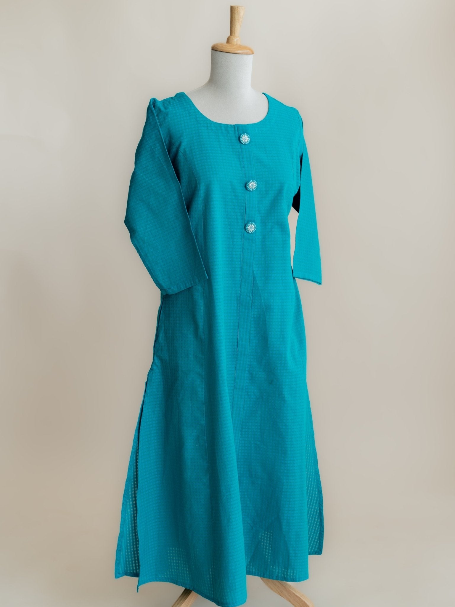 Naja Cotton Handloom A - Line Kurta - AINA