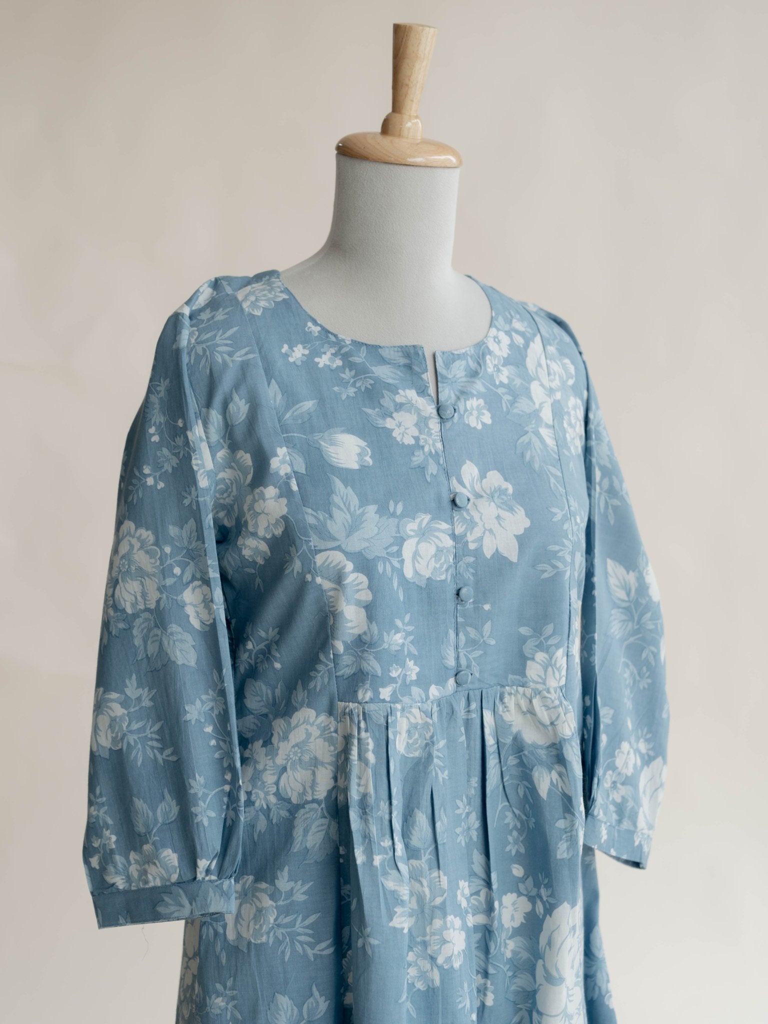 Najma Cotton Printed A - Line Kurta - AINA