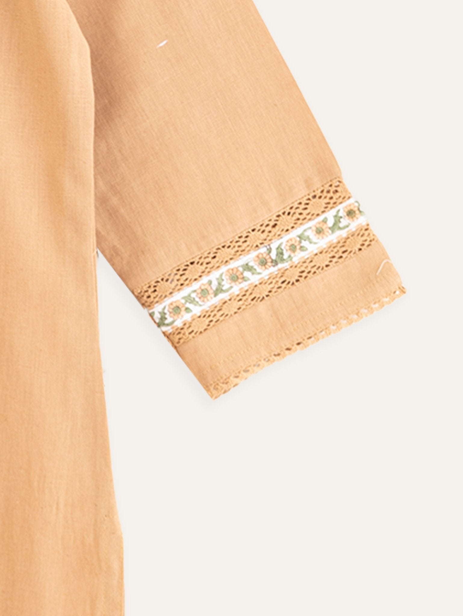 Naseeha Cotton Flax Plain Straight Kurta - AINA