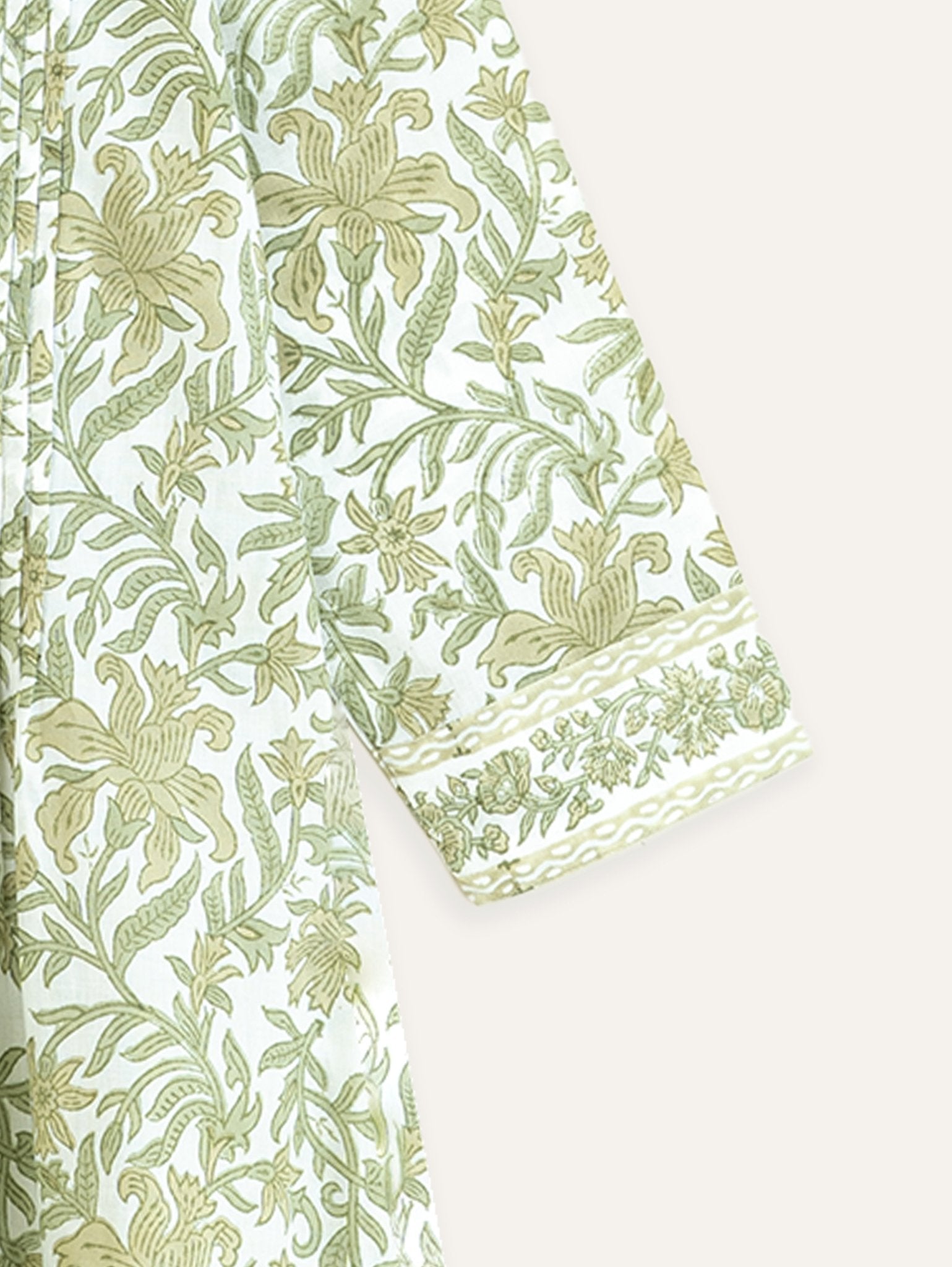 Nayla Cotton Block Printed A - Line Kurta - AINA