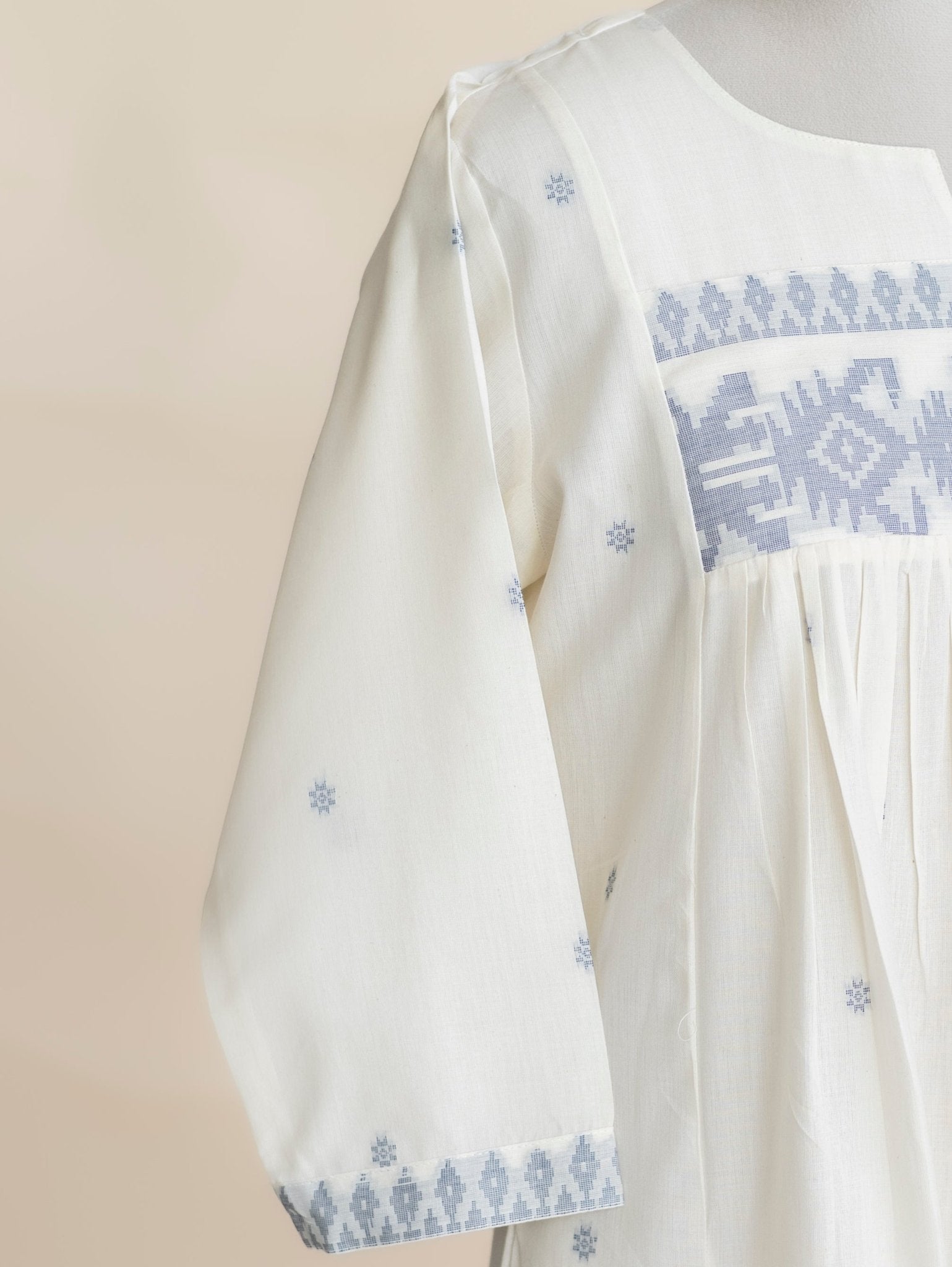 Neana Cotton Jamdani A-Line Kurta - AINA