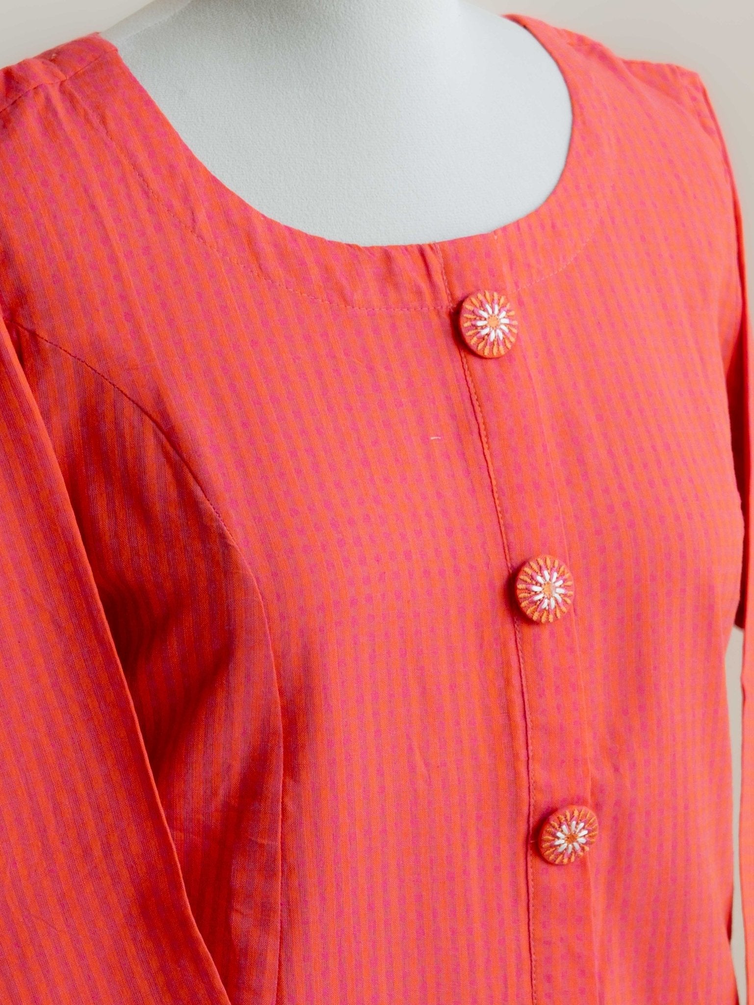 Neha Cotton Handloom A - Line Kurta - AINA