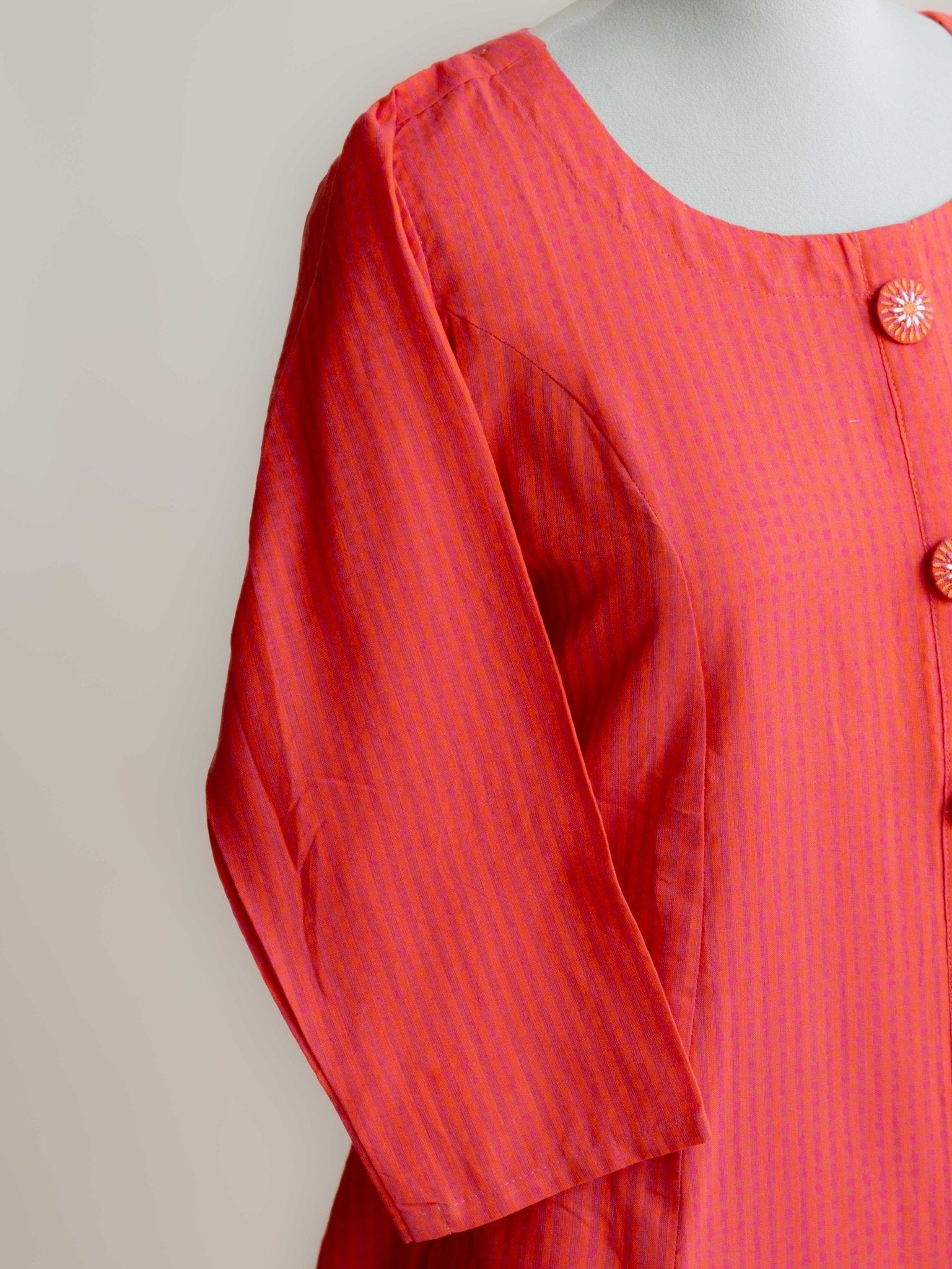 Neha Cotton Handloom A - Line Kurta - AINA