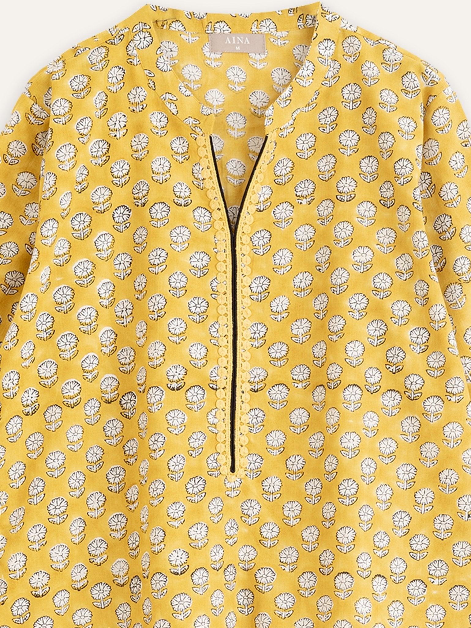 Nirja Cotton Block Printed Straight Kurta - AINA