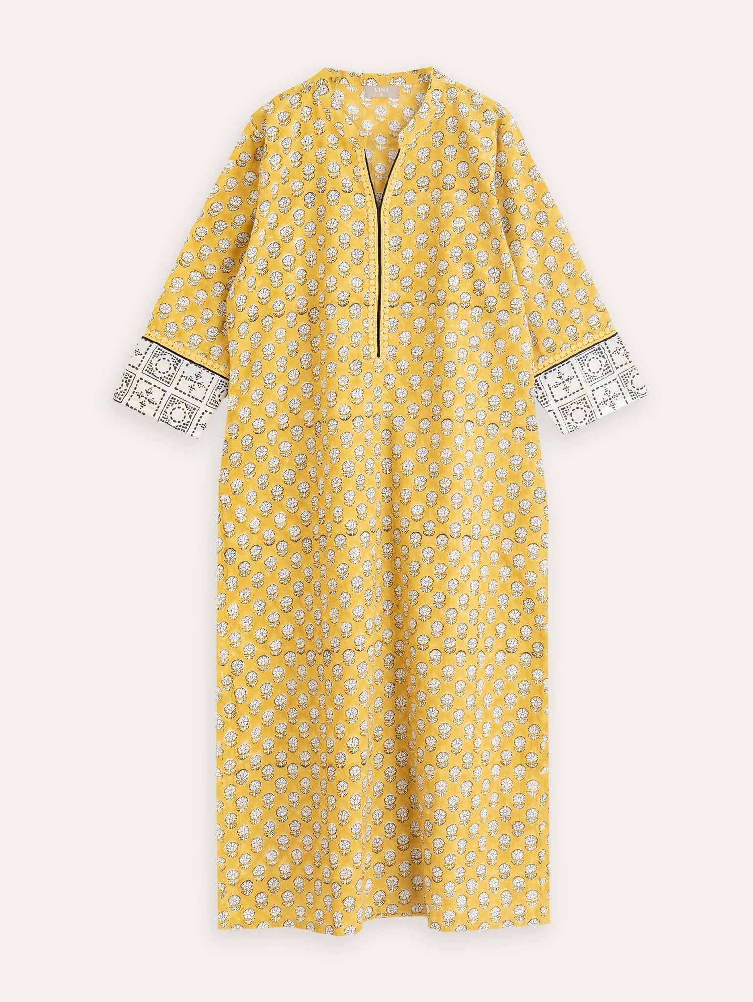 Nirja Cotton Block Printed Straight Kurta - AINA