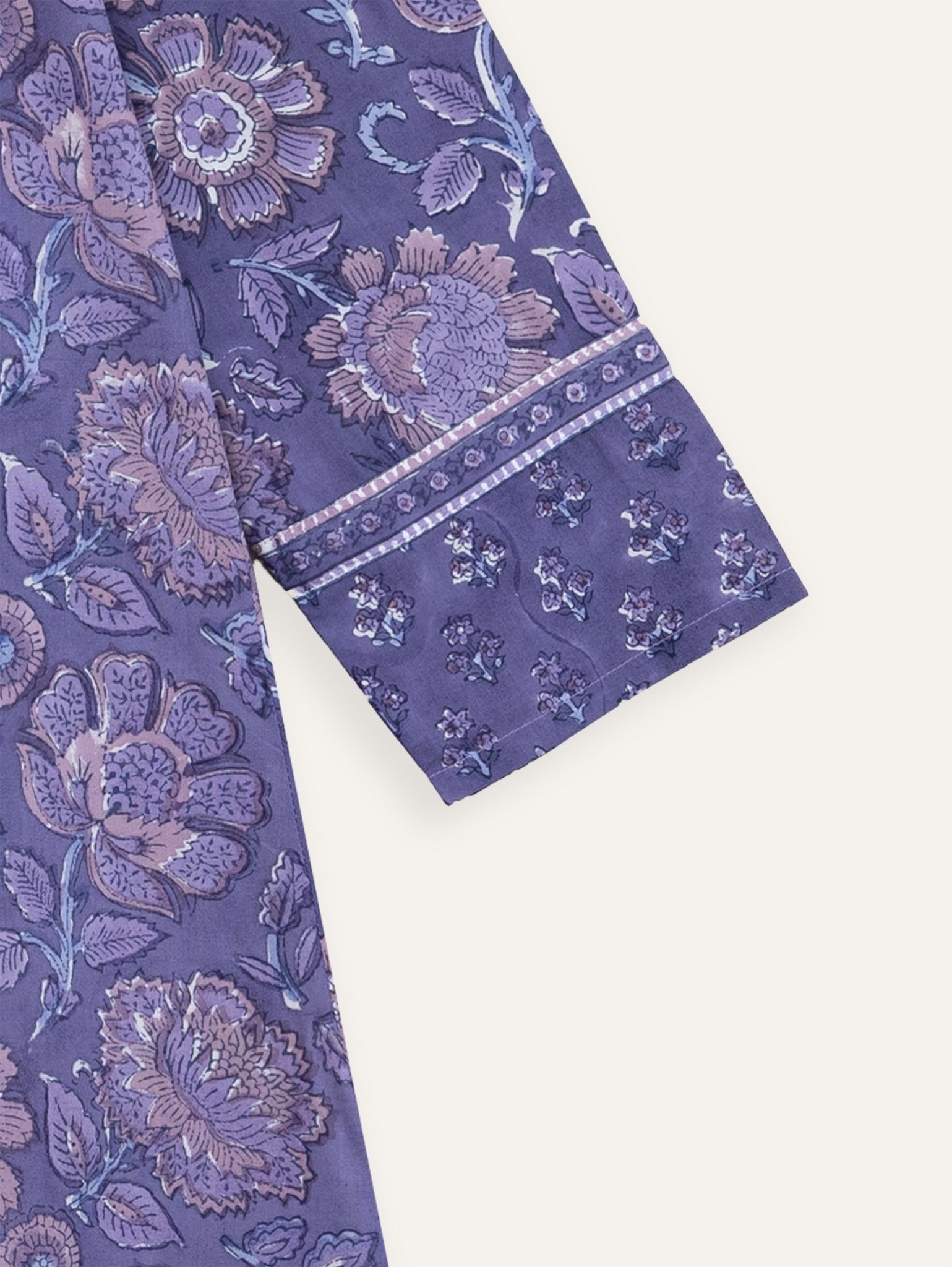 Nooha Cotton Block Printed A - Line Kurta - AINA
