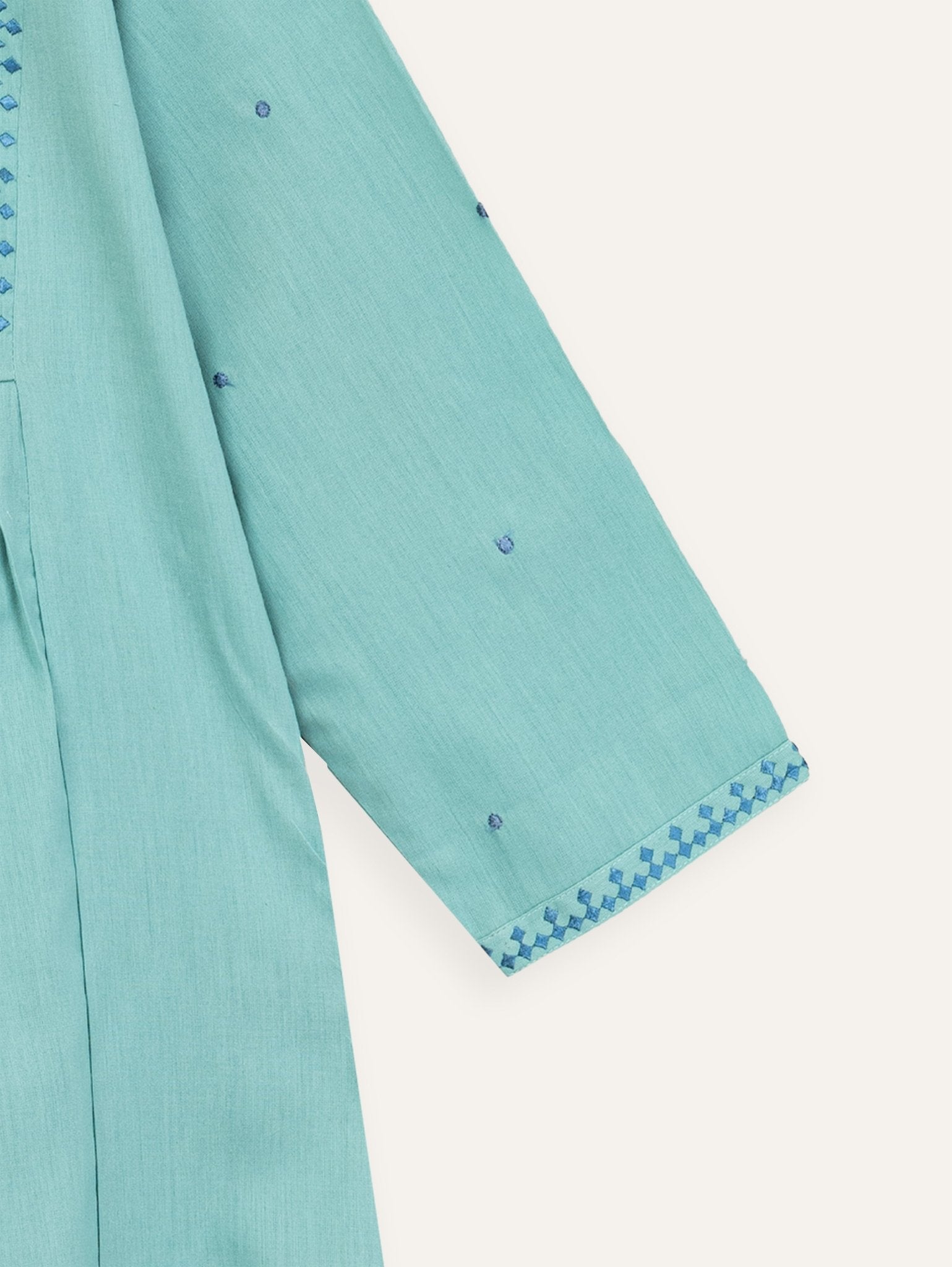 Nuh Cotton Embroidered A - Line Kurta - AINA