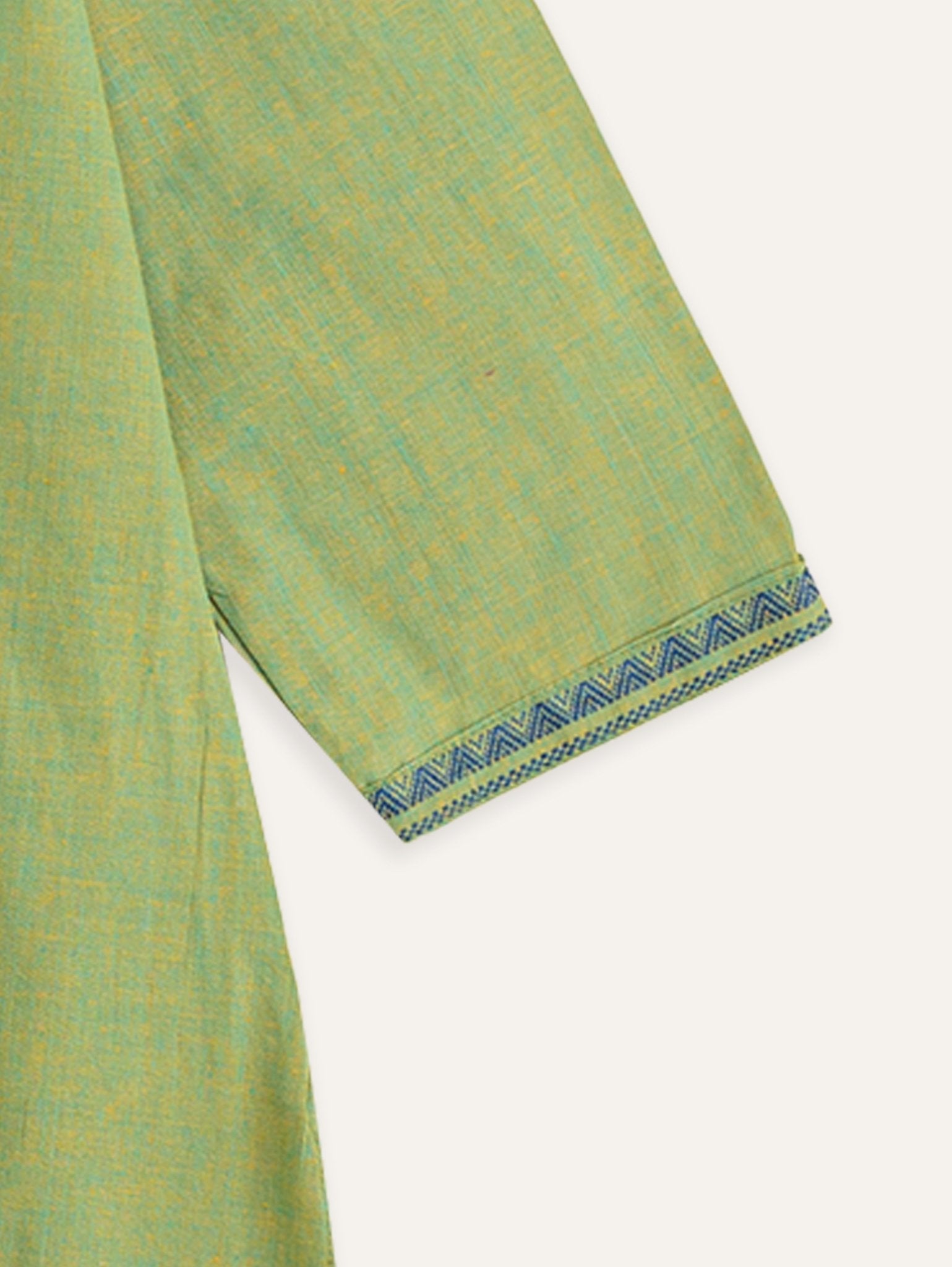 Nyla Cotton Handloom Straight Kurta - AINA