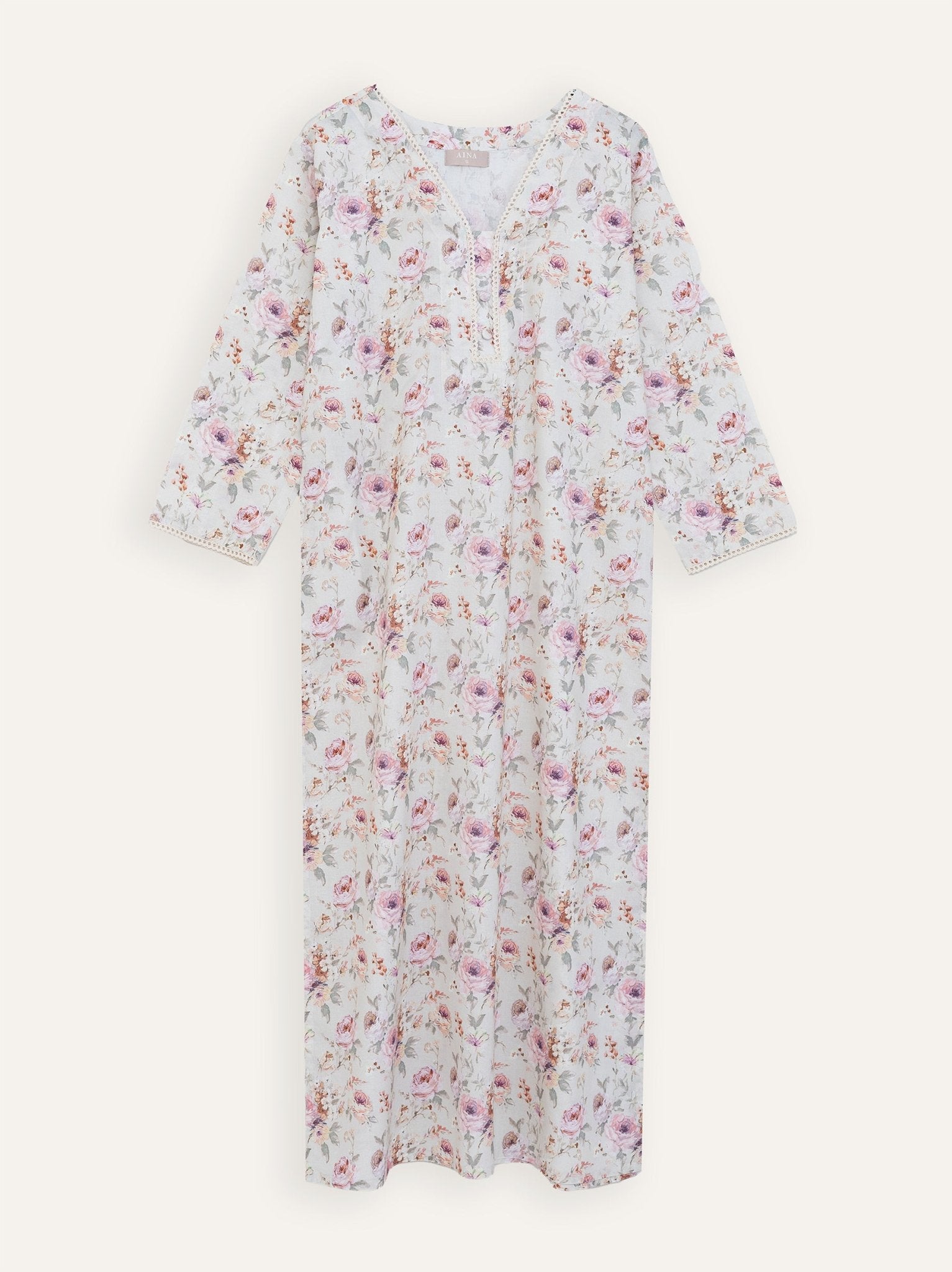 Rachel Cotton Digital Print Straight Kurta - AINA