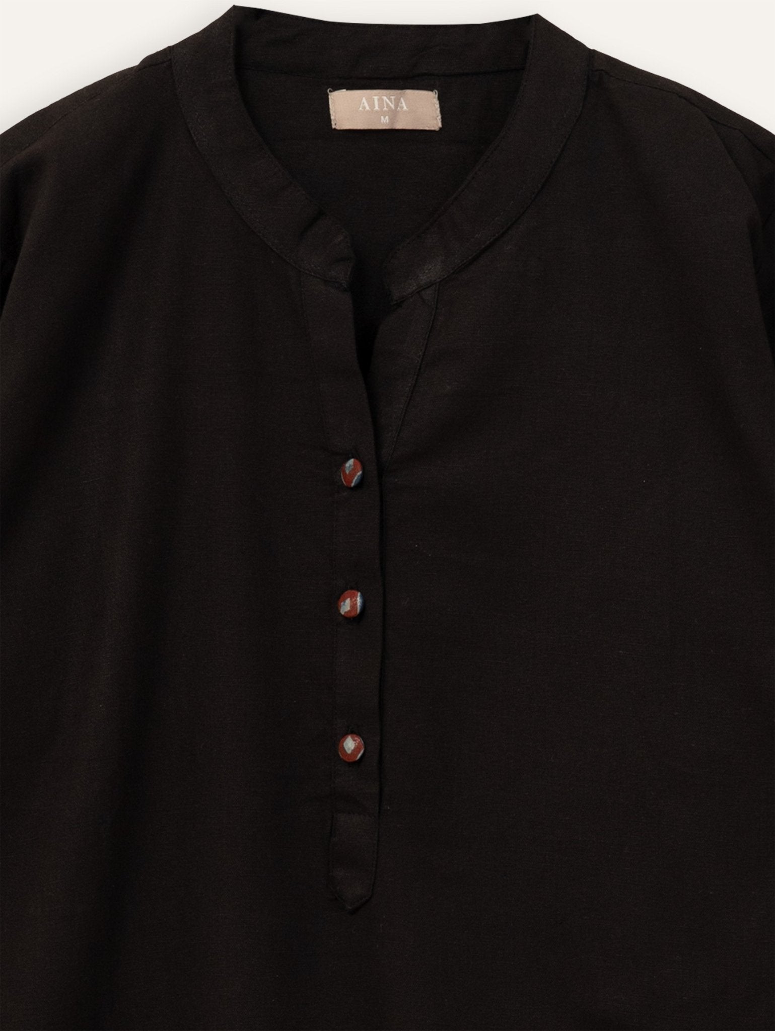 Ragma Cotton Flax Plain Straight Kurta - AINA