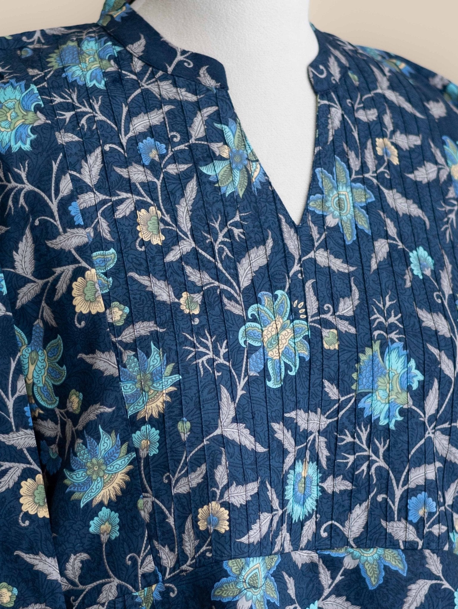 Rahima Cotton Printed A-Line Kurta - AINA