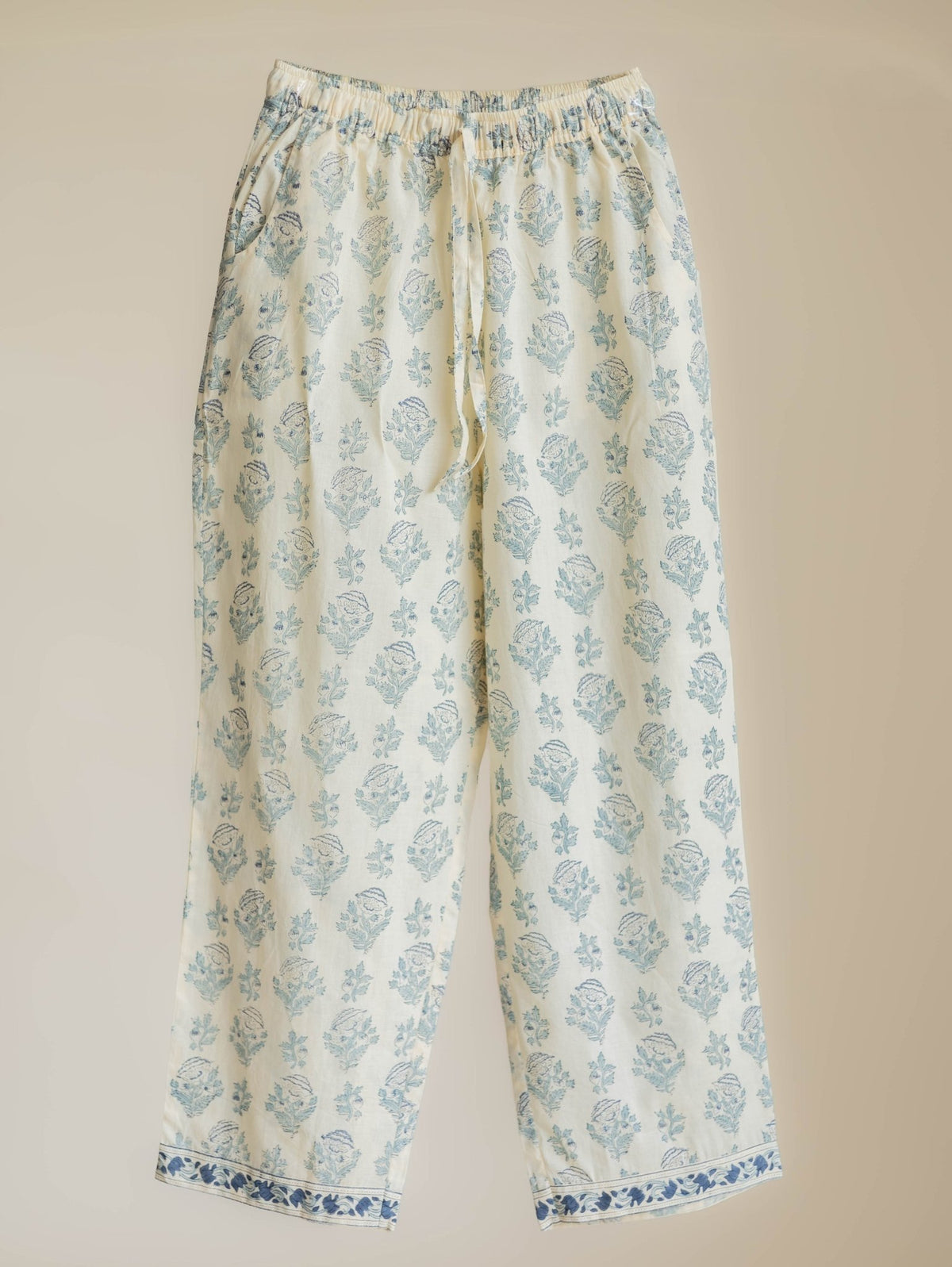 Ramla Cotton Block Printed A-Line Suit Set - AINA