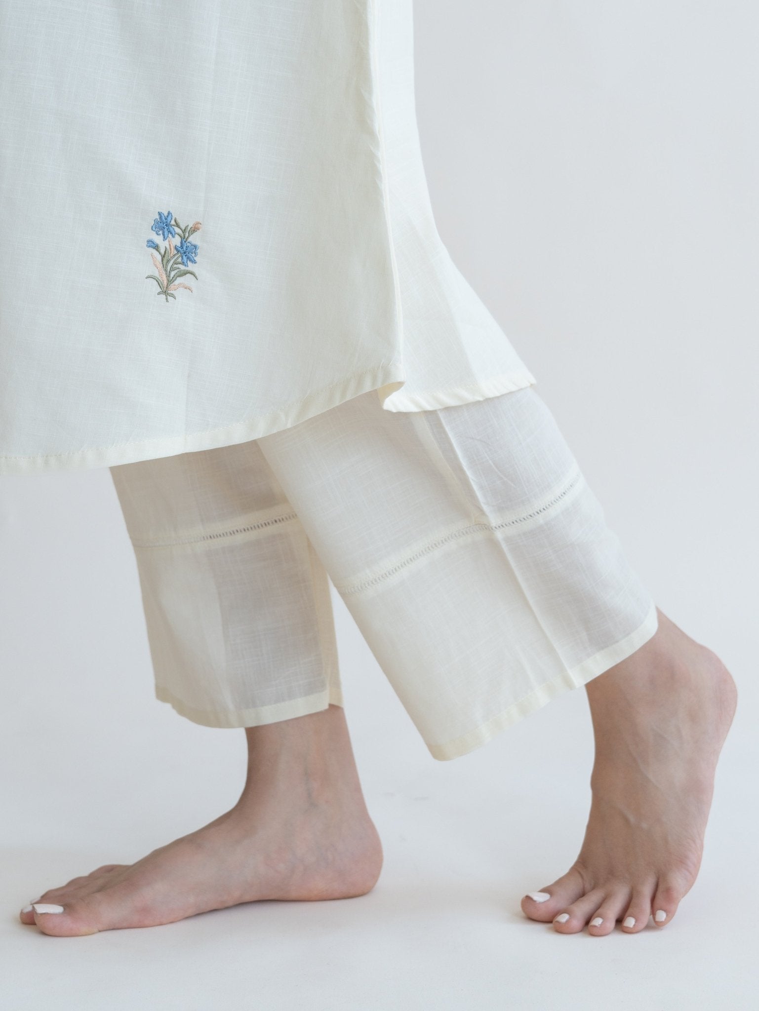 REEM COTTON PLAIN PALAZZO - AINA