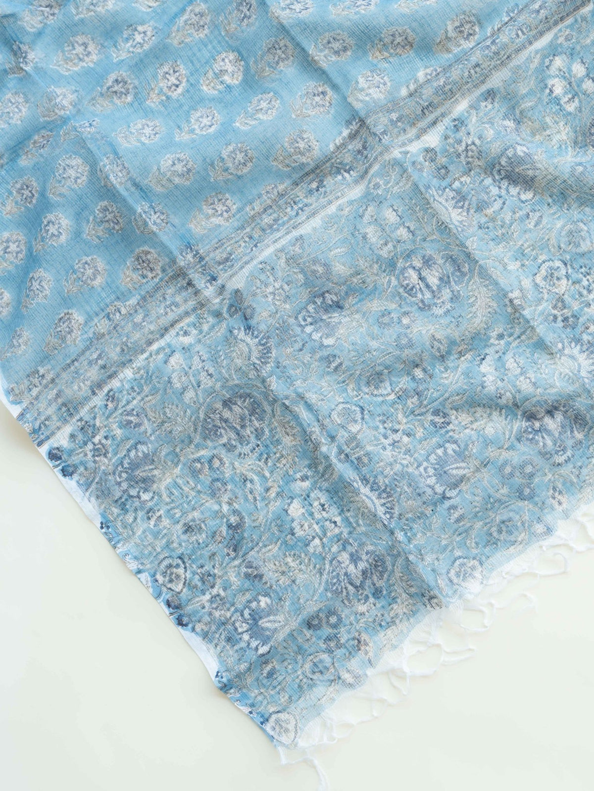 Reema Cotton Block Printed Unstitched Suit Set - 3 Piece - AINA